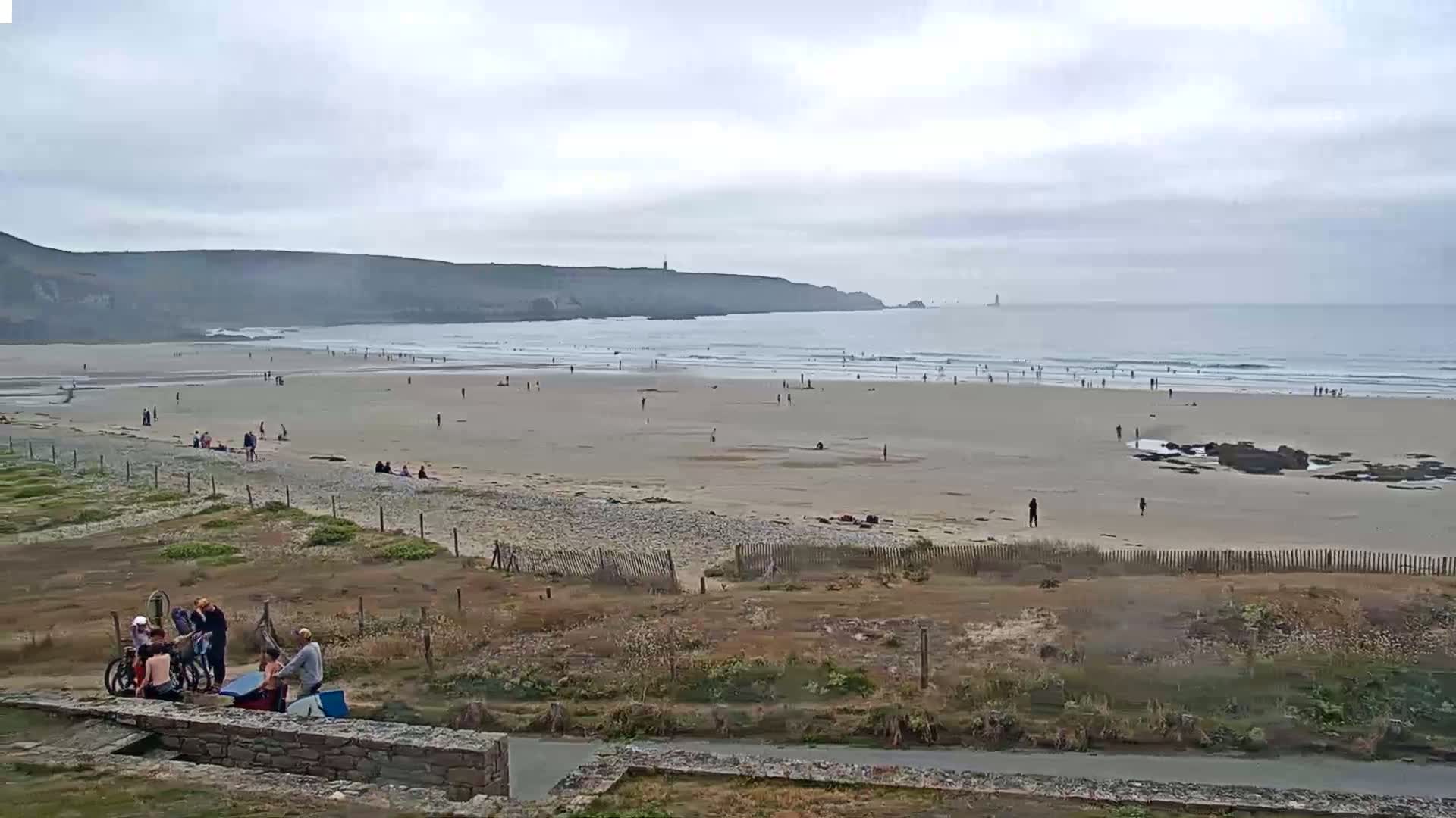 Plage de Baie des Trepasses Beach (Bay of Dead) Live Cam - Quimper, Finistère, Bretagne, France