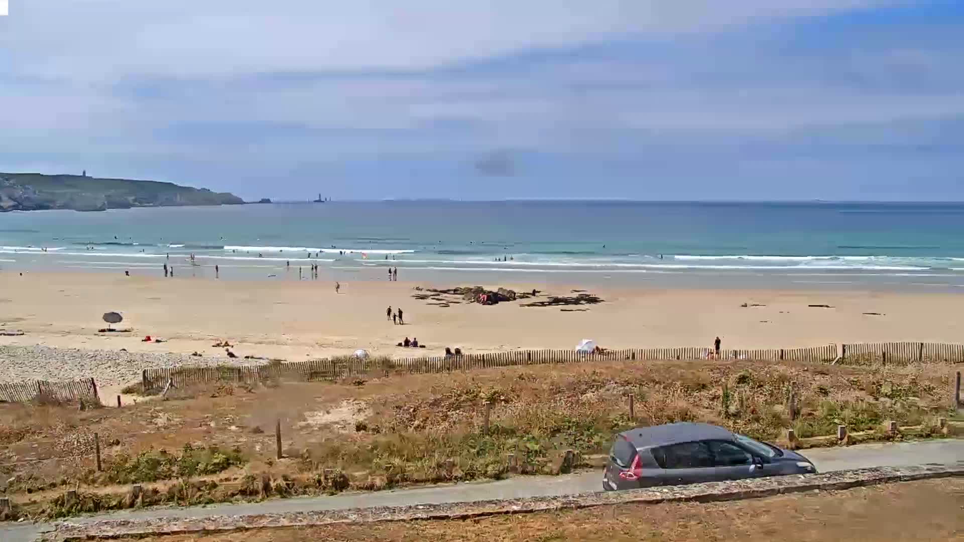 Plage de Baie des Trepasses Beach (Bay of Dead) Live Cam - Quimper, Finistère, Bretagne, France