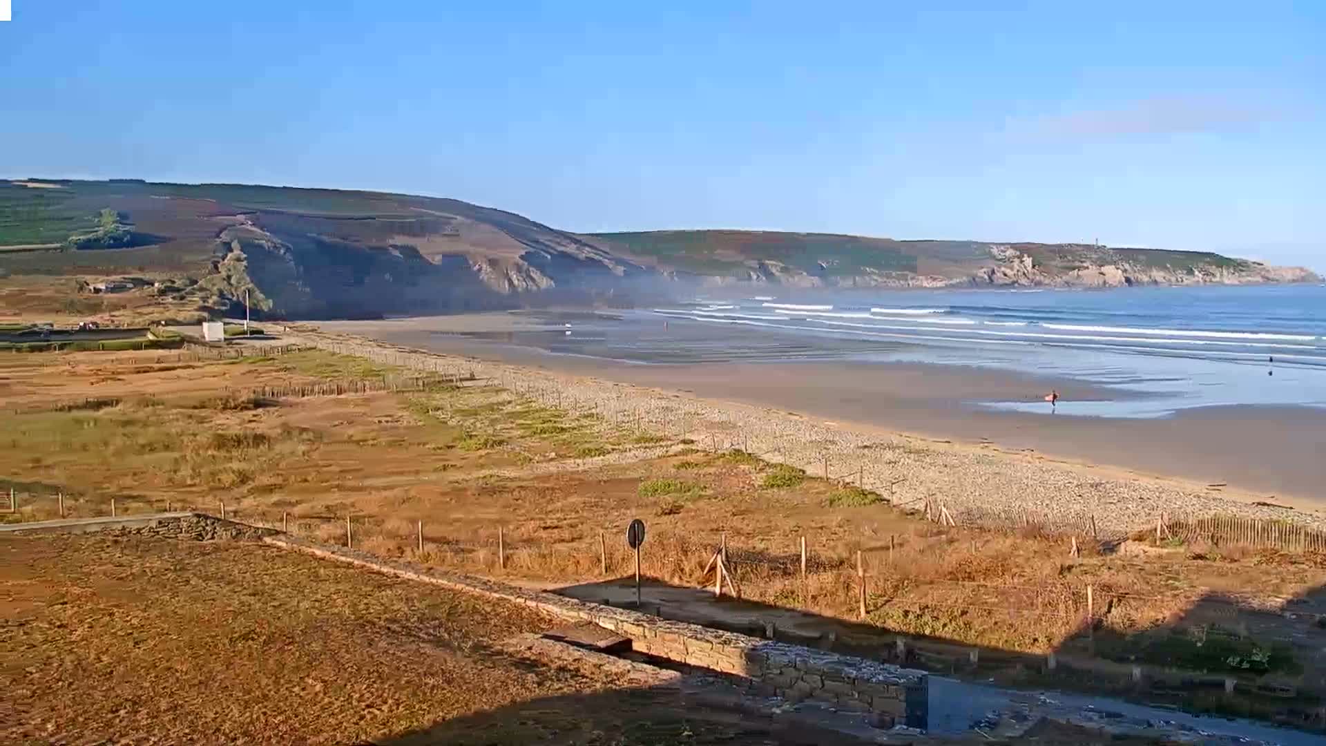 Plage de Baie des Trepasses Beach (Bay of Dead) Live Cam - Quimper, Finistère, Bretagne, France