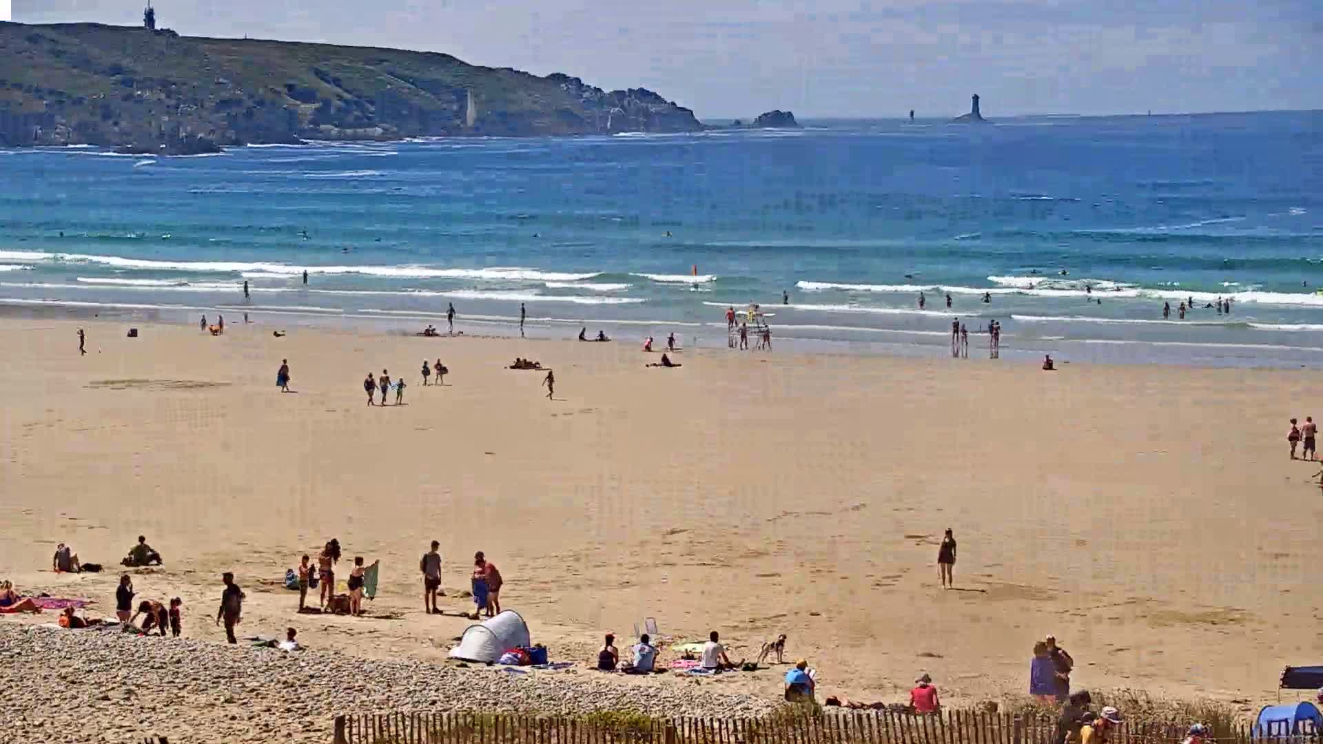 Plage de Baie des Trepasses Beach (Bay of Dead) Live Cam - Quimper, Finistère, Bretagne, France