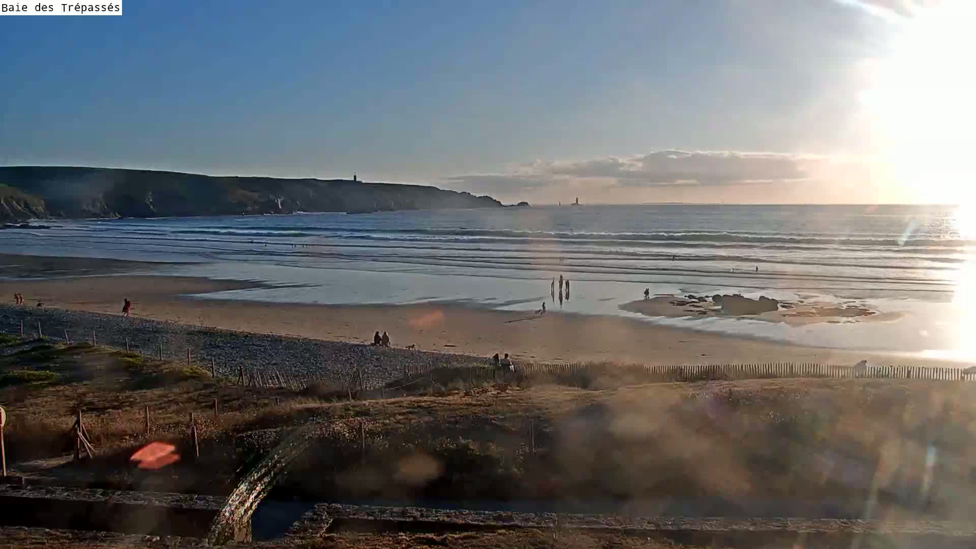 Plage de Baie des Trepasses Beach (Bay of Dead) Live Cam - Quimper, Finistère, Bretagne, France