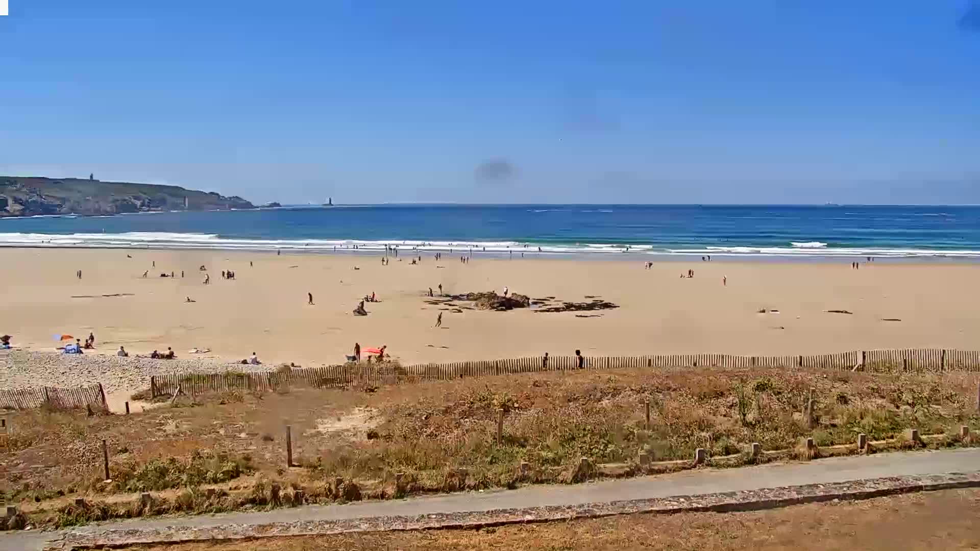 Plage de Baie des Trepasses Beach (Bay of Dead) Live Cam - Quimper, Finistère, Bretagne, France