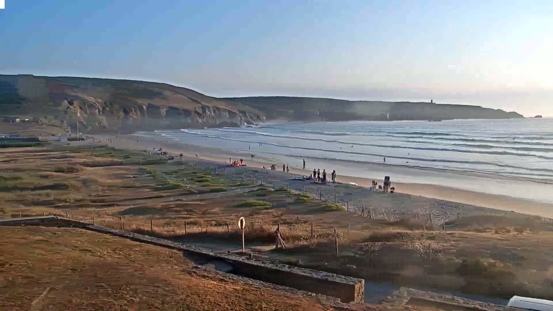 Plage de Baie des Trepasses Beach (Bay of Dead) Live Cam - Quimper, Finistère, Bretagne, France