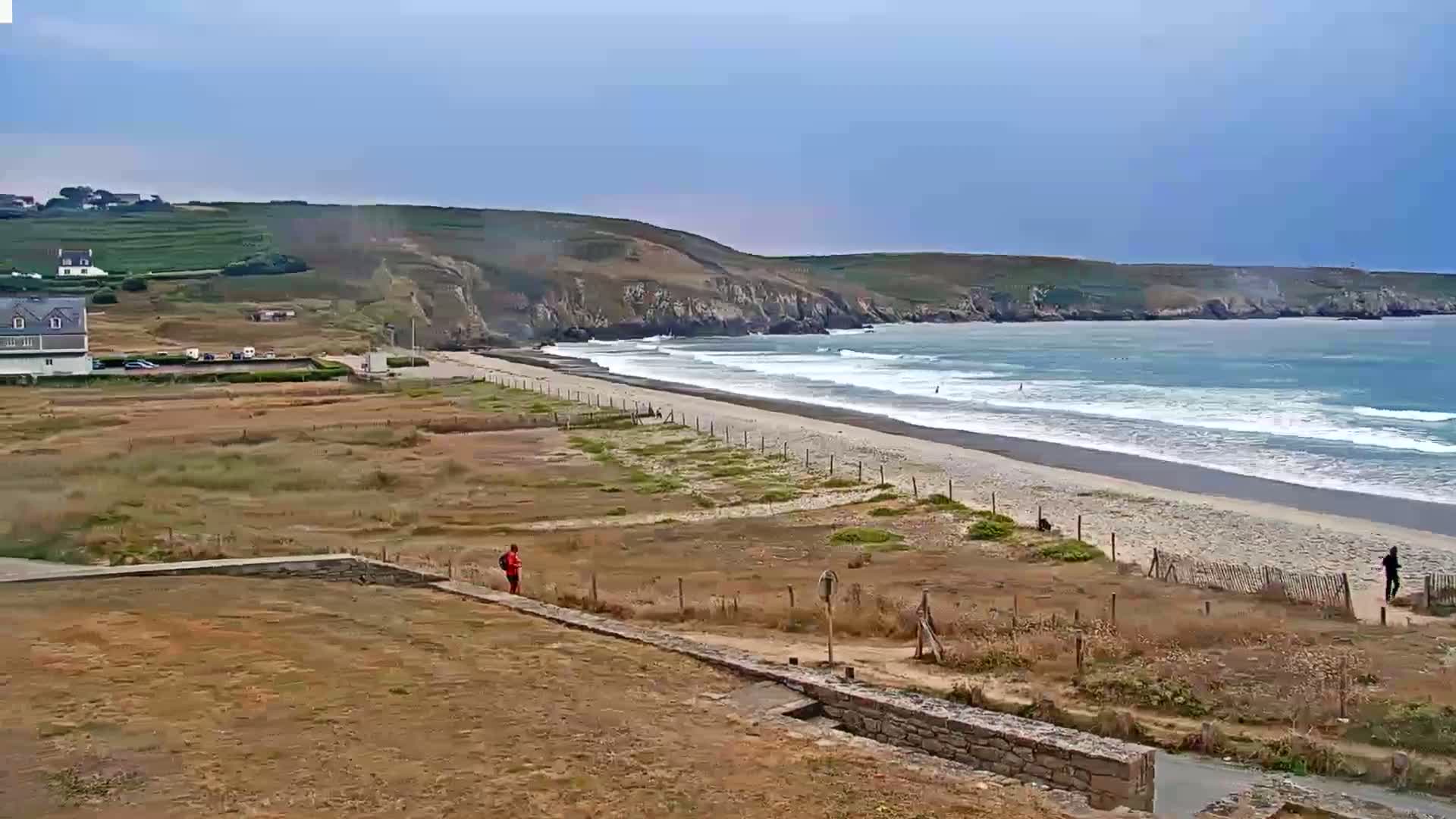 Plage de Baie des Trepasses Beach (Bay of Dead) Live Cam - Quimper, Finistère, Bretagne, France