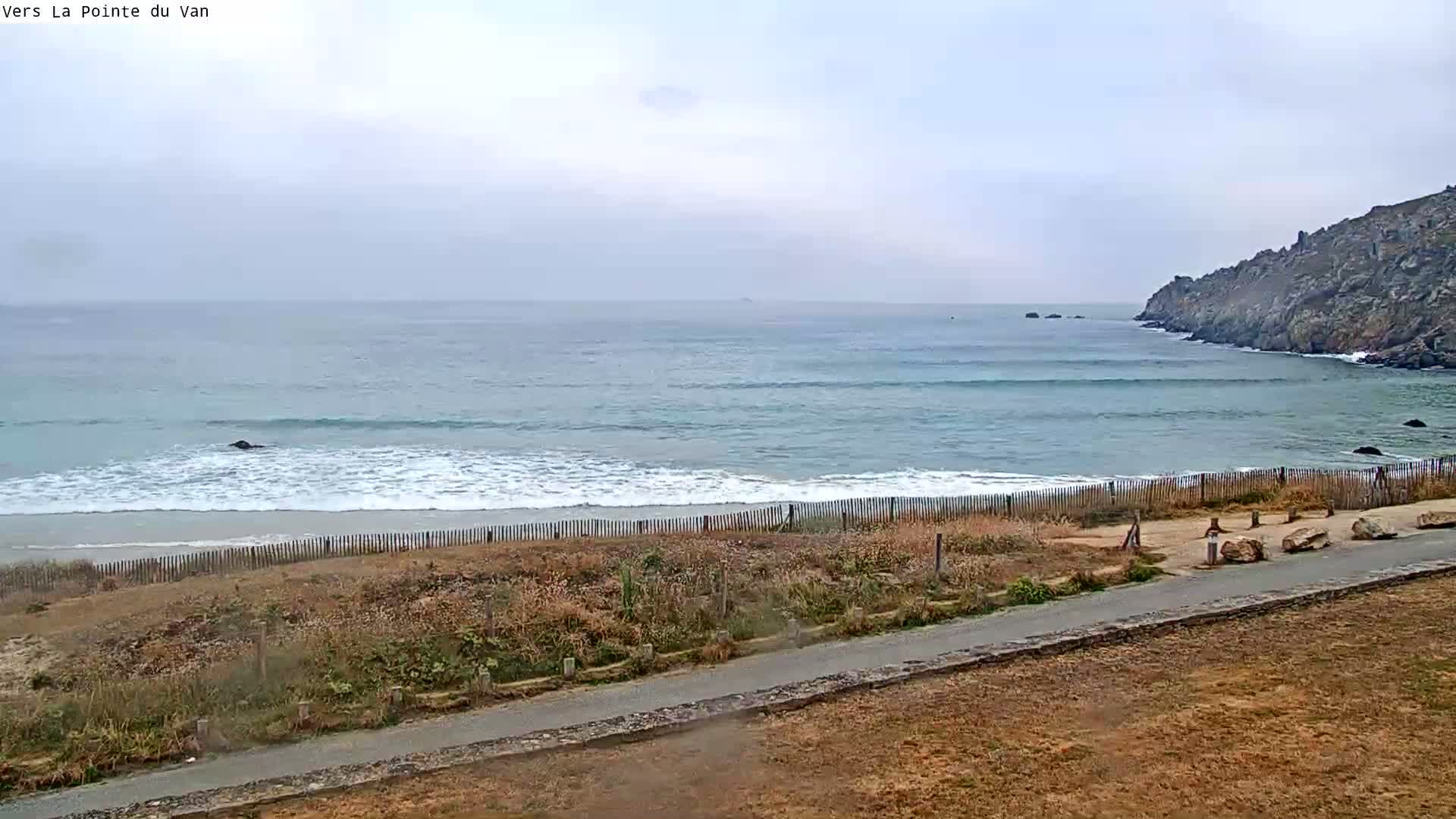 Plage de Baie des Trepasses Beach (Bay of Dead) Live Cam - Quimper, Finistère, Bretagne, France