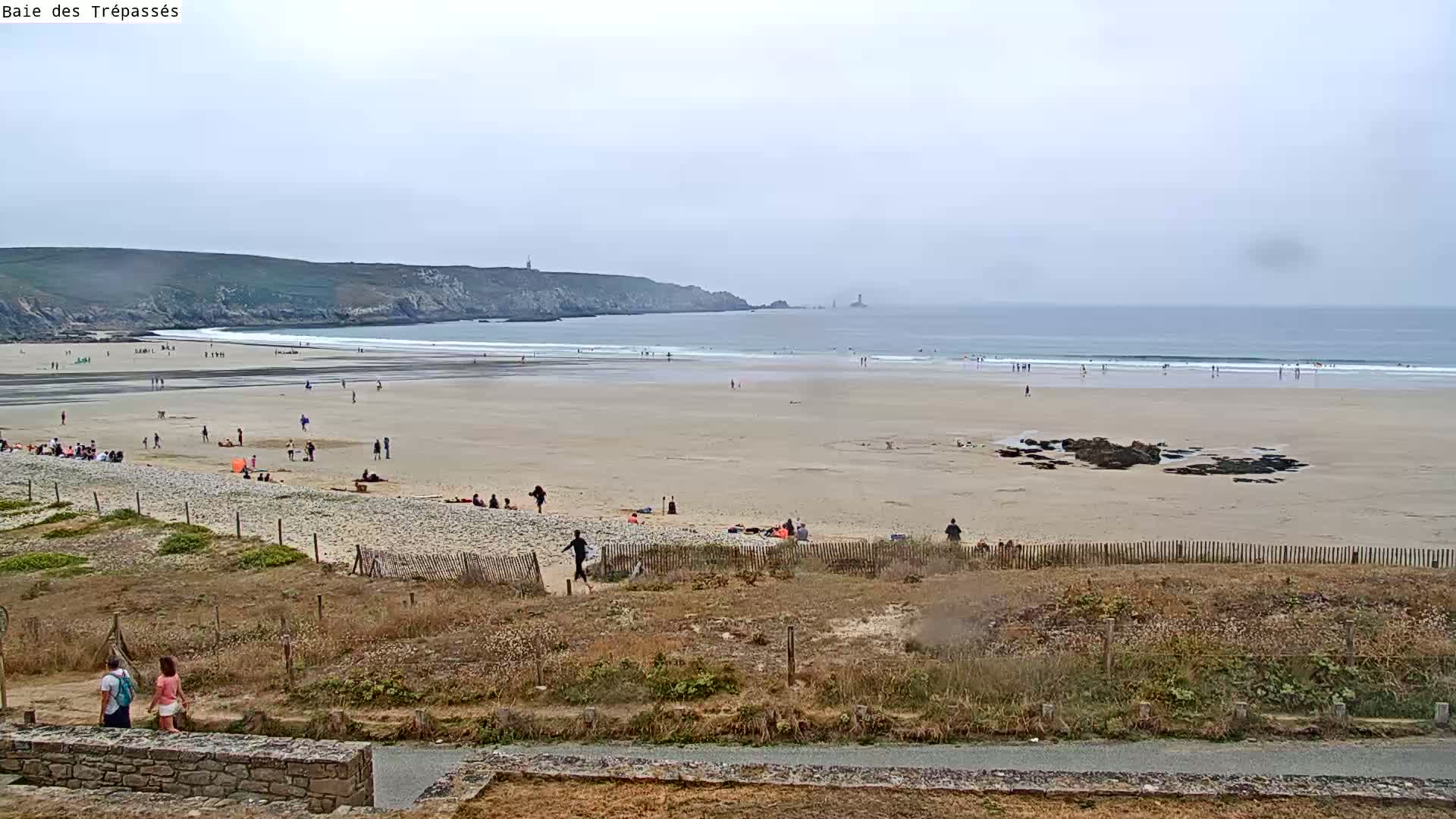 Plage de Baie des Trepasses Beach (Bay of Dead) Live Cam - Quimper, Finistère, Bretagne, France