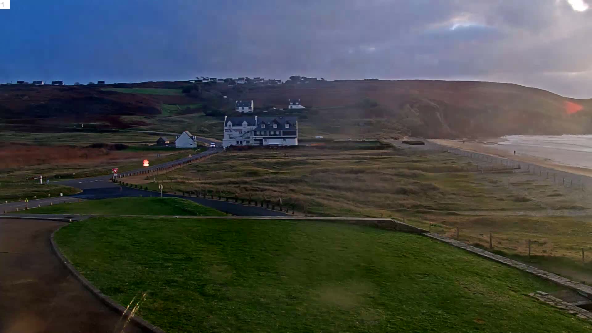 Plage de Baie des Trepasses Beach (Bay of Dead) Live Cam - Quimper, Finistère, Bretagne, France