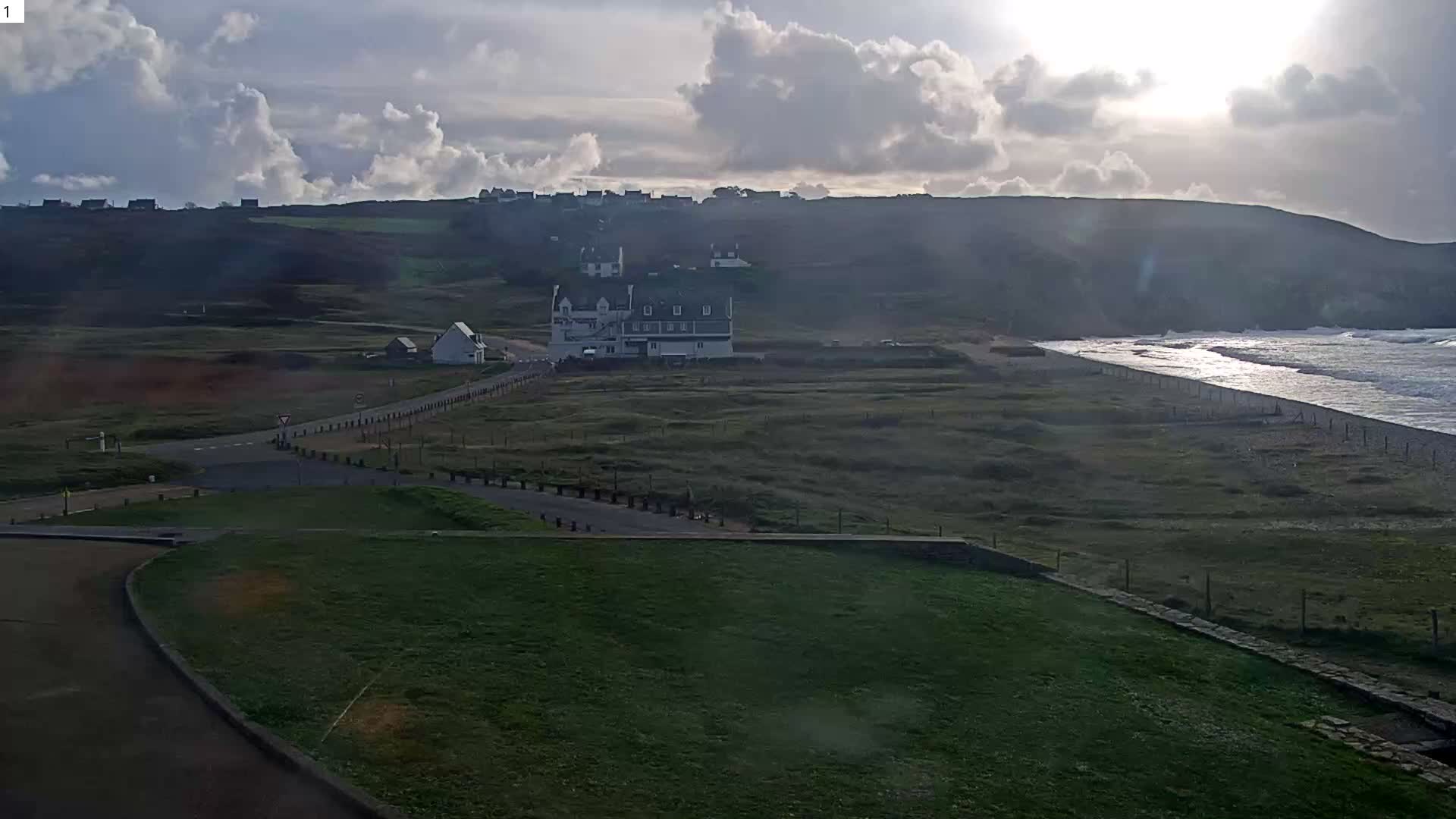 Plage de Baie des Trepasses Beach (Bay of Dead) Live Cam - Quimper, Finistère, Bretagne, France
