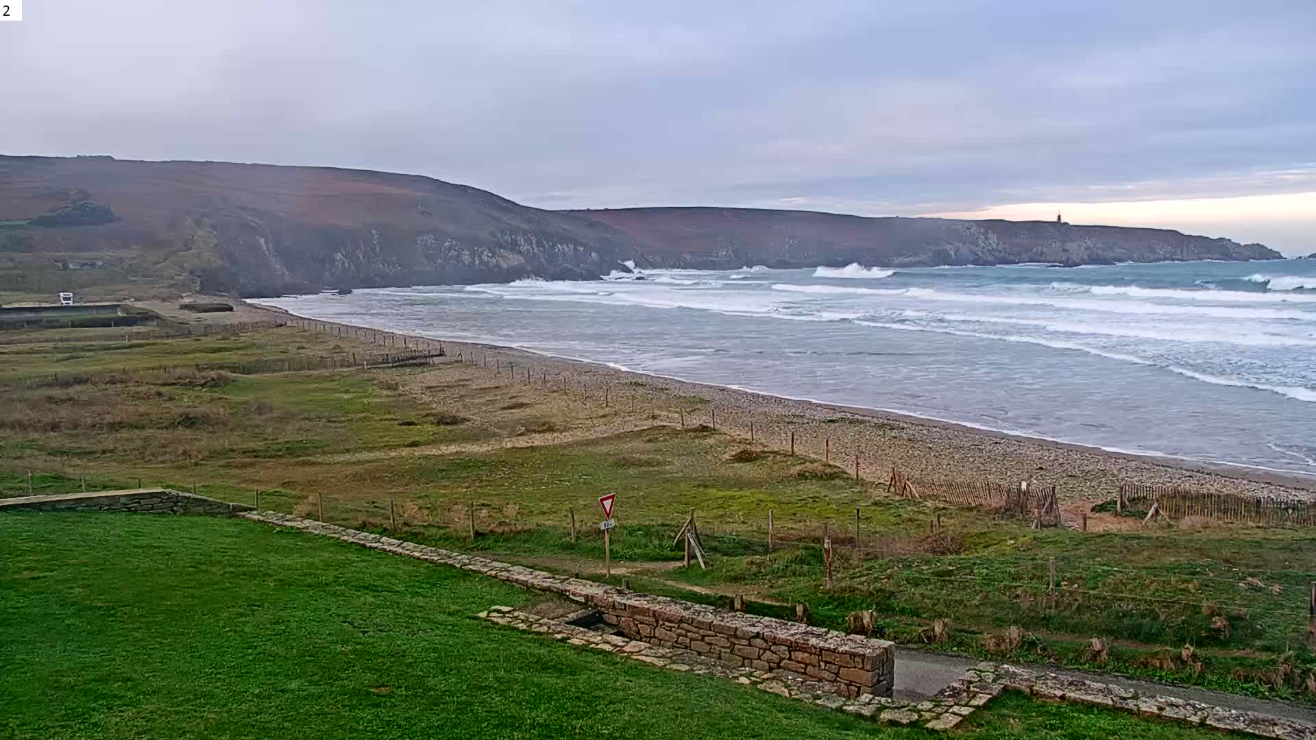 Plage de Baie des Trepasses Beach (Bay of Dead) Live Cam - Quimper, Finistère, Bretagne, France
