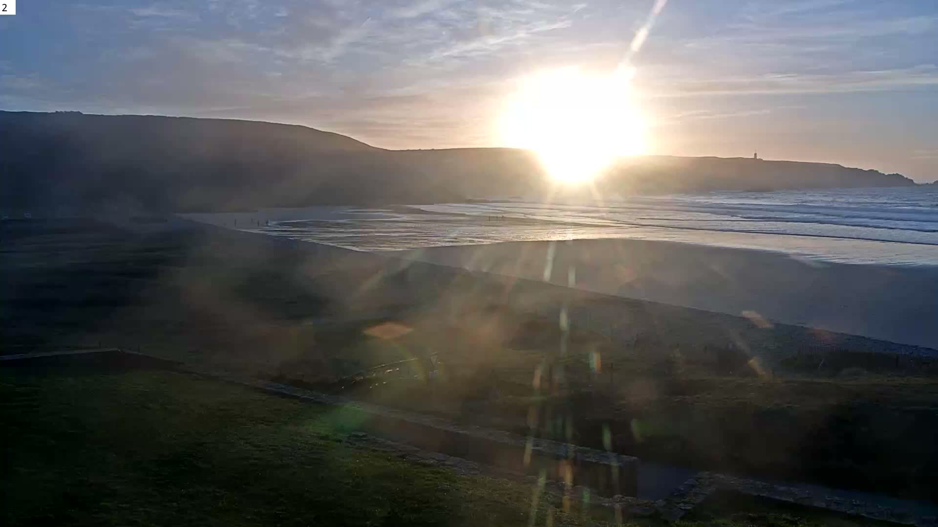 Plage de Baie des Trepasses Beach (Bay of Dead) Live Cam - Quimper, Finistère, Bretagne, France