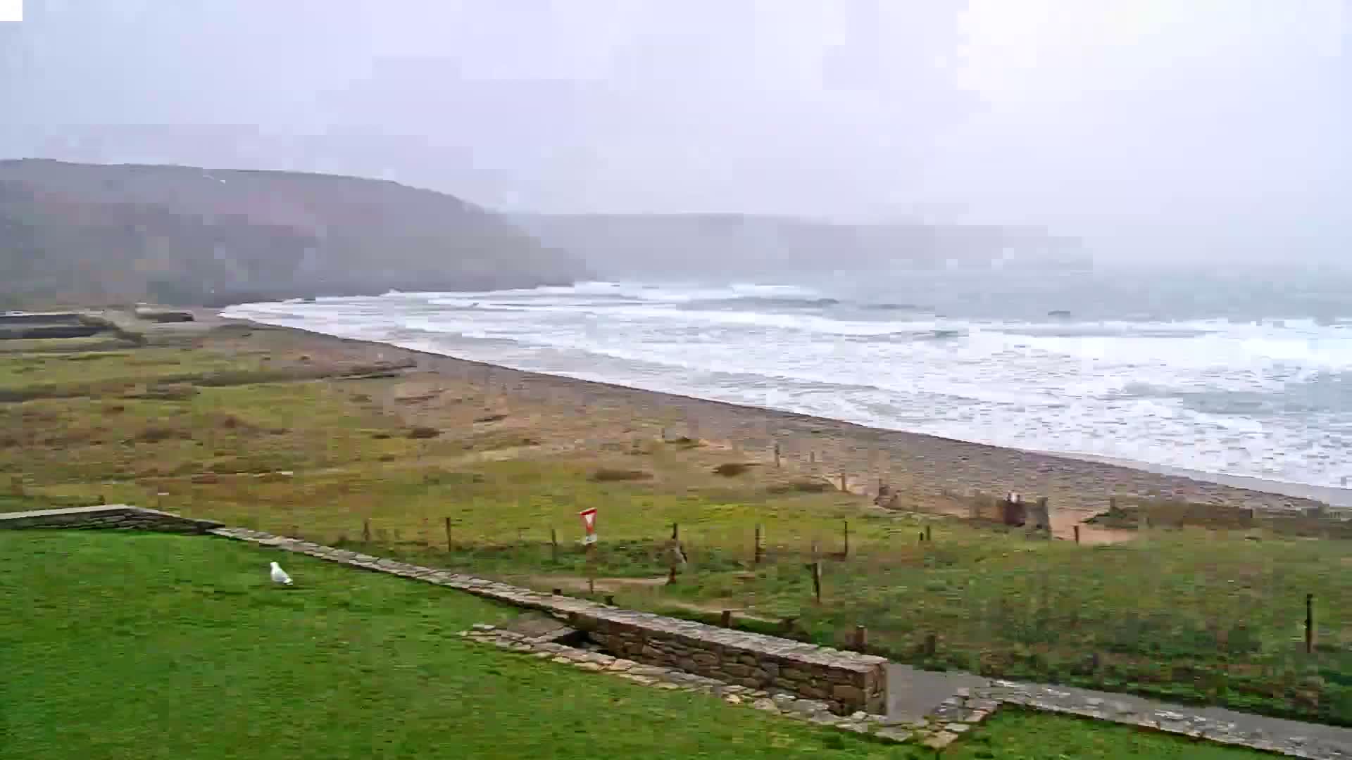Plage de Baie des Trepasses Beach (Bay of Dead) Live Cam - Quimper, Finistère, Bretagne, France