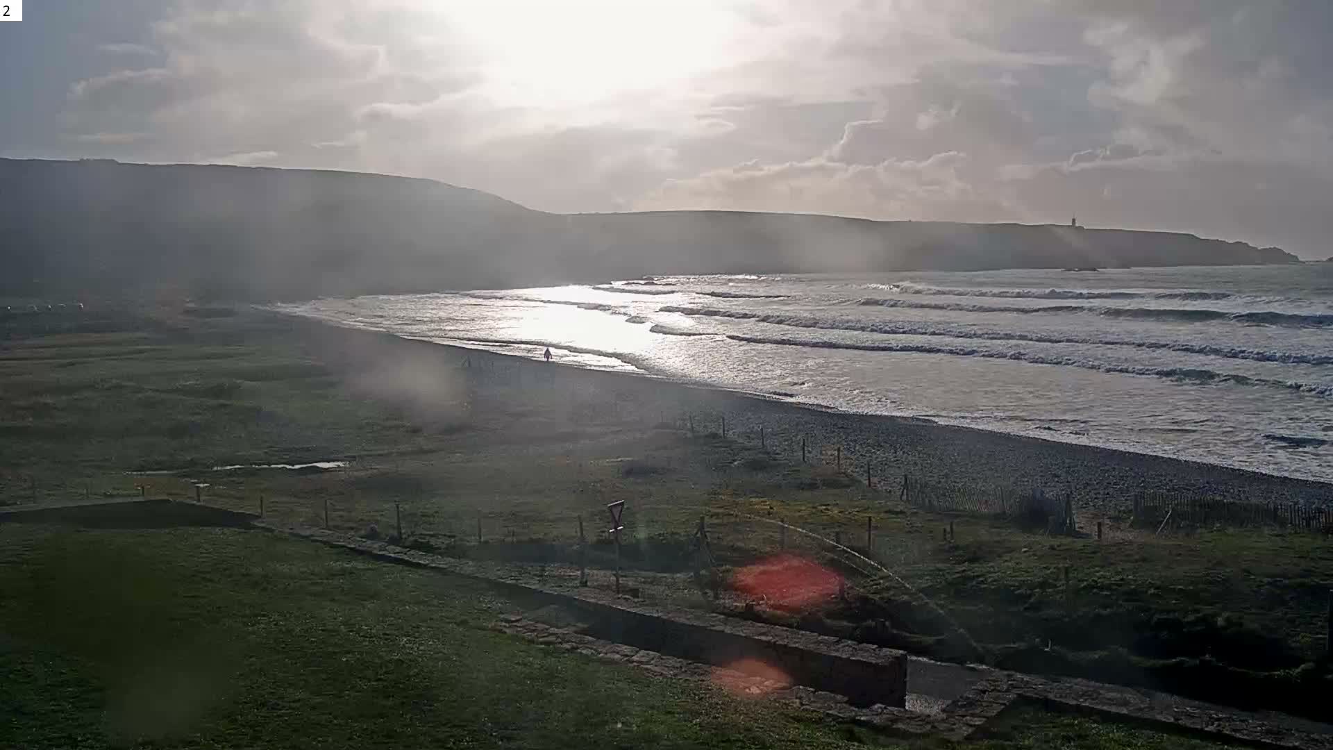 Plage de Baie des Trepasses Beach (Bay of Dead) Live Cam - Quimper, Finistère, Bretagne, France