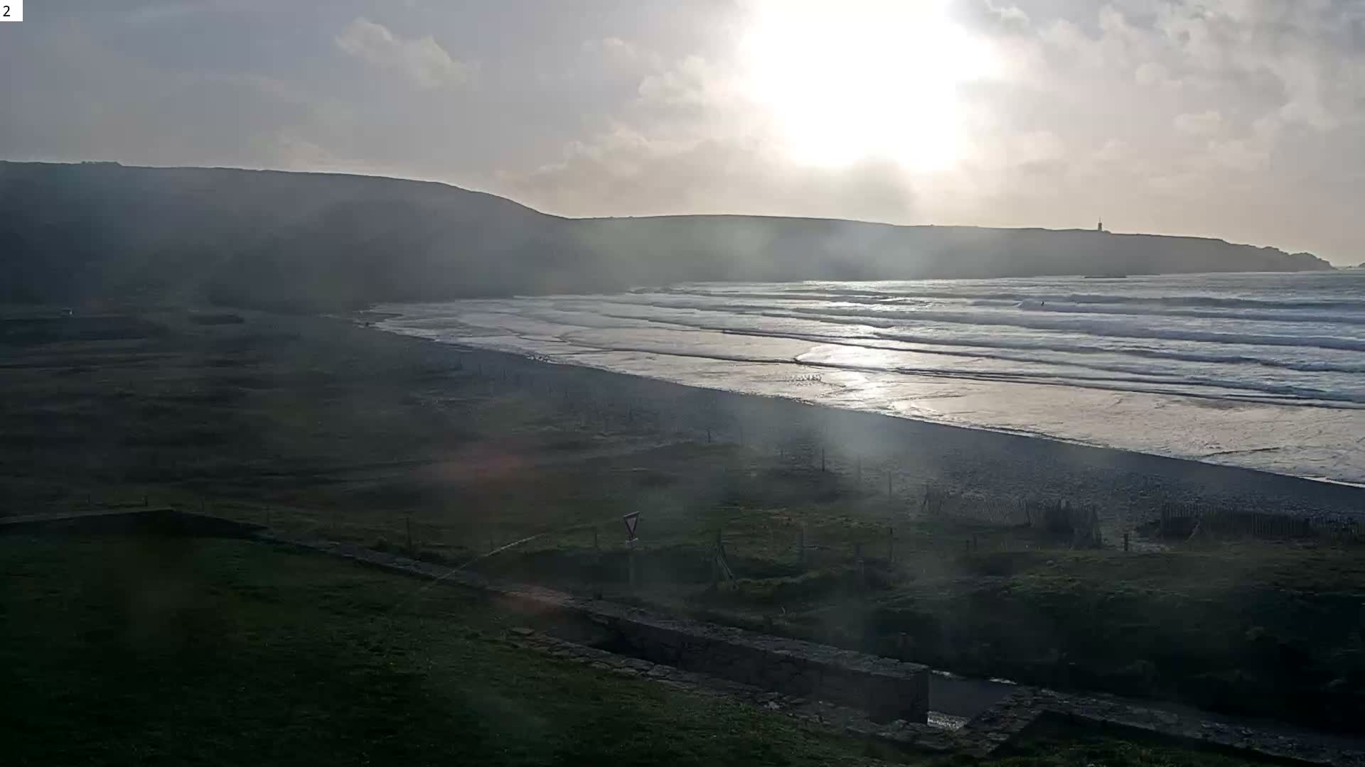 Plage de Baie des Trepasses Beach (Bay of Dead) Live Cam - Quimper, Finistère, Bretagne, France