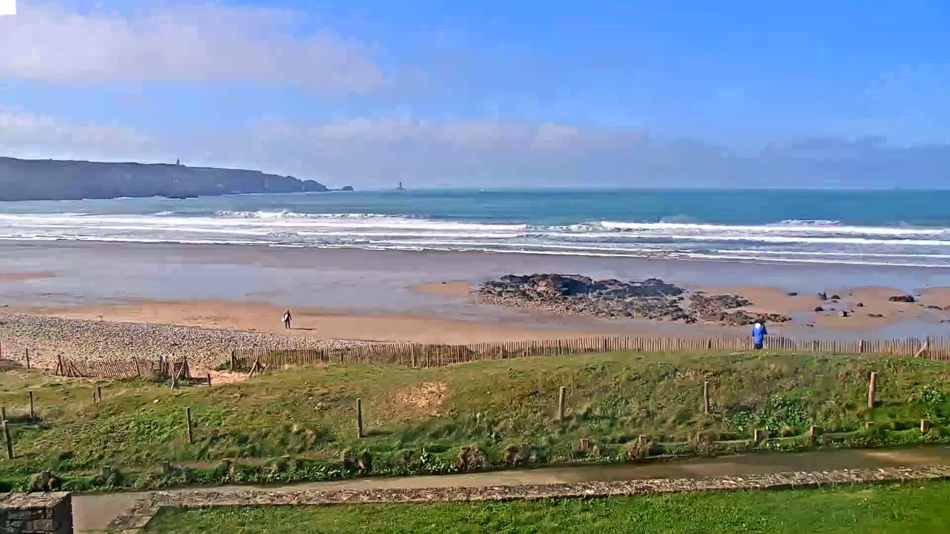 Plage de Baie des Trepasses Beach (Bay of Dead) Live Cam - Quimper, Finistère, Bretagne, France