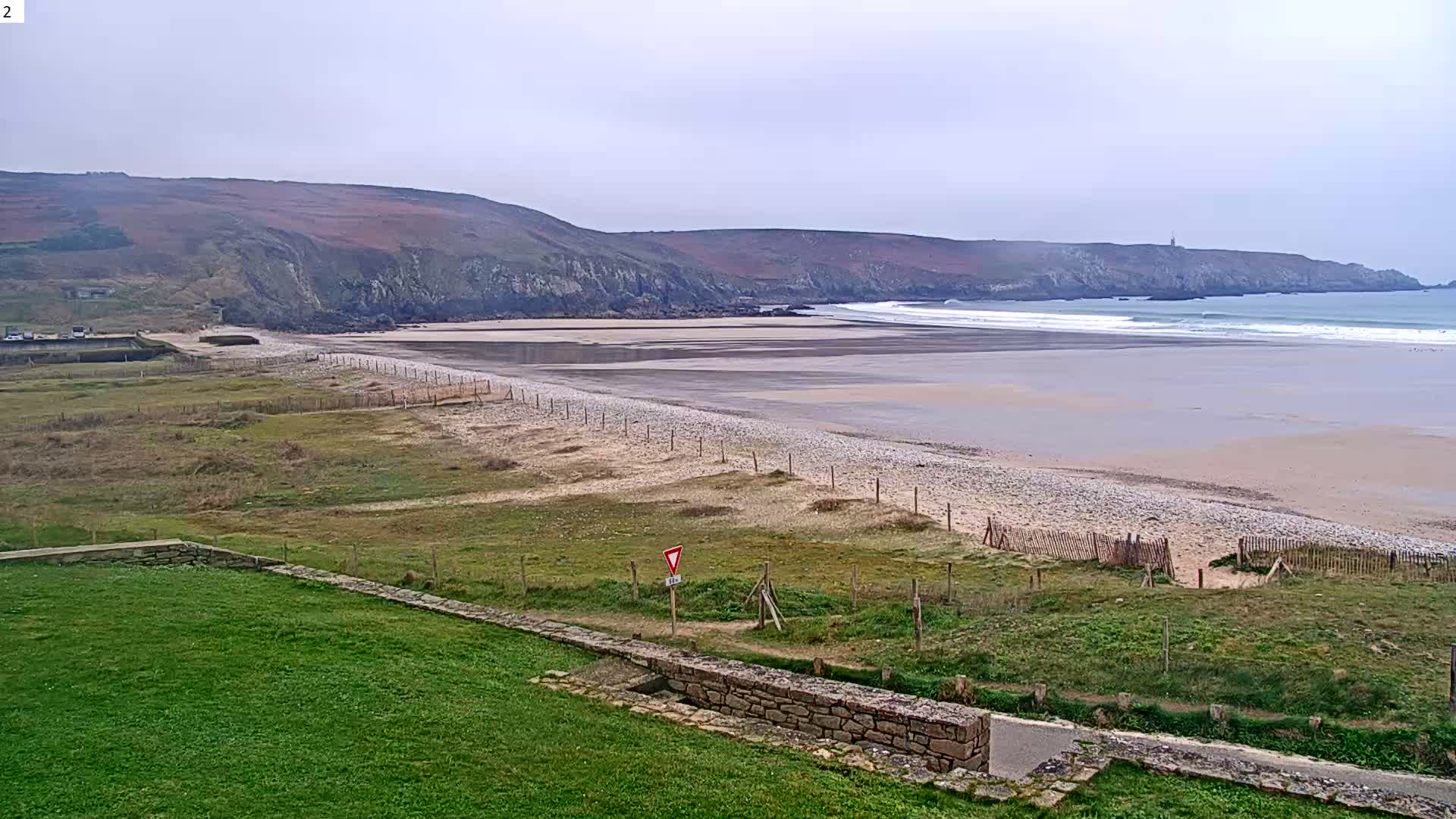 Plage de Baie des Trepasses Beach (Bay of Dead) Live Cam - Quimper, Finistère, Bretagne, France