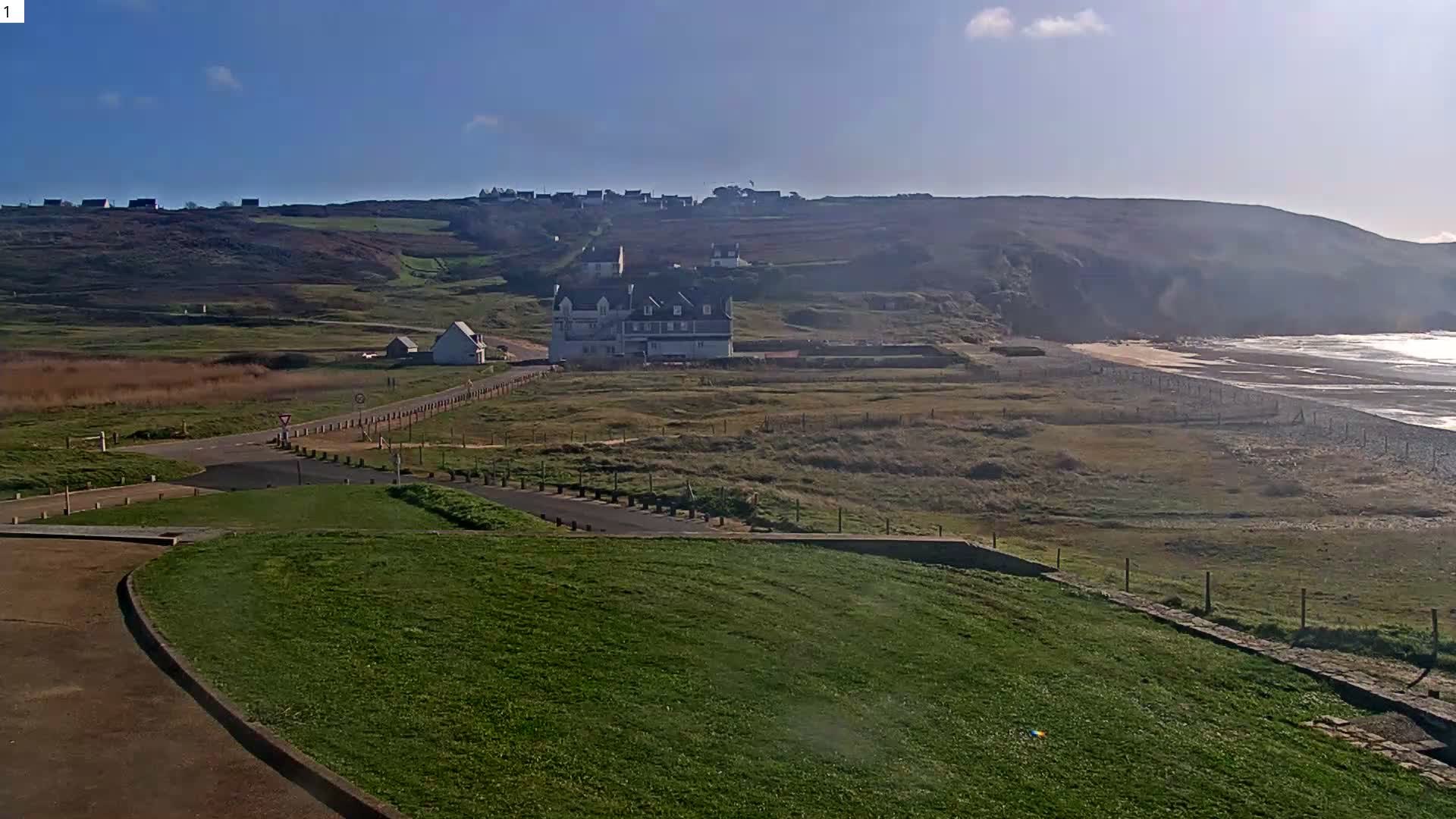 Plage de Baie des Trepasses Beach (Bay of Dead) Live Cam - Quimper, Finistère, Bretagne, France