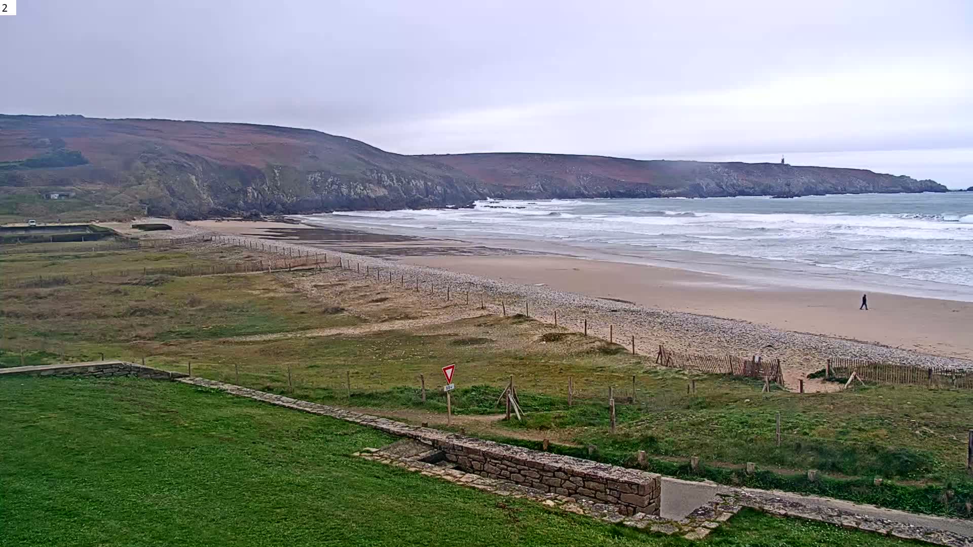 Plage de Baie des Trepasses Beach (Bay of Dead) Live Cam - Quimper, Finistère, Bretagne, France