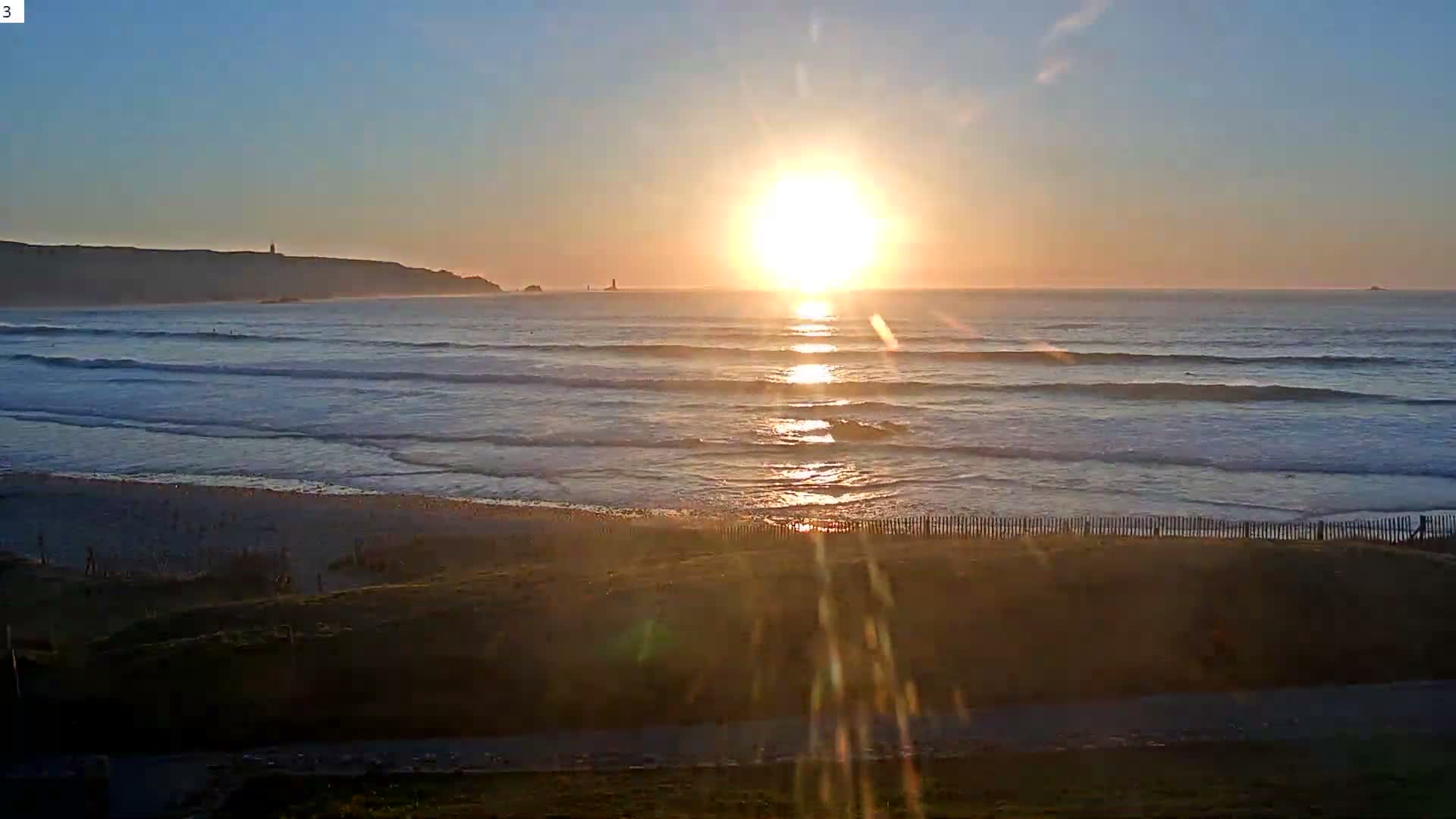 Plage de Baie des Trepasses Beach (Bay of Dead) Live Cam - Quimper, Finistère, Bretagne, France