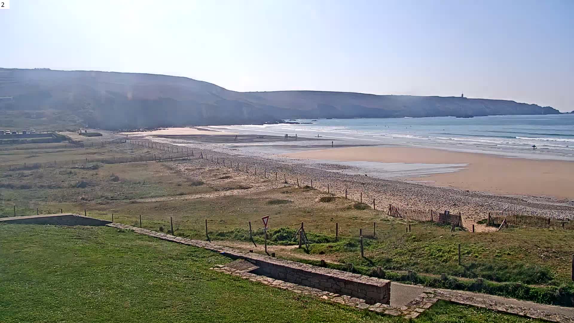 Plage de Baie des Trepasses Beach (Bay of Dead) Live Cam - Quimper, Finistère, Bretagne, France