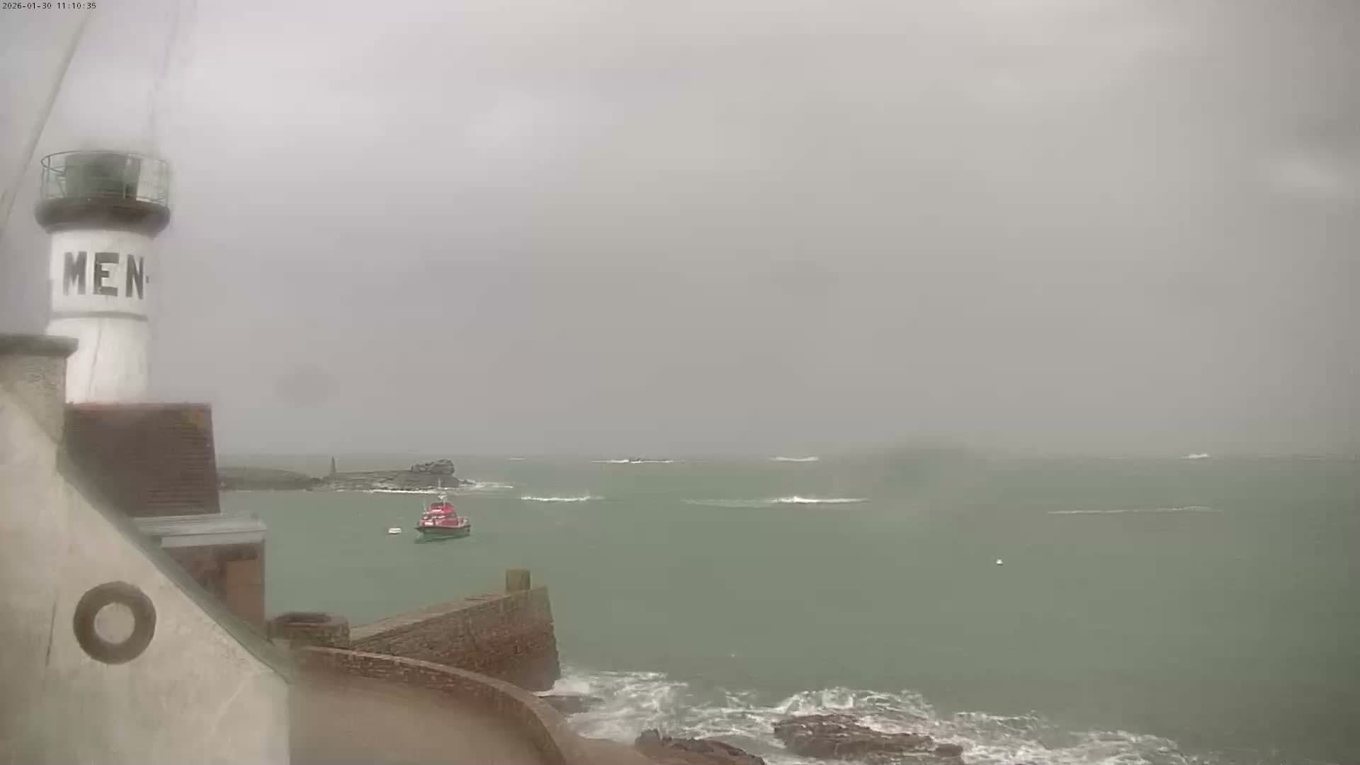 Ile de Sein Island Village & Coast Live Cam -  Quimper, Finistère, Bretagne, France