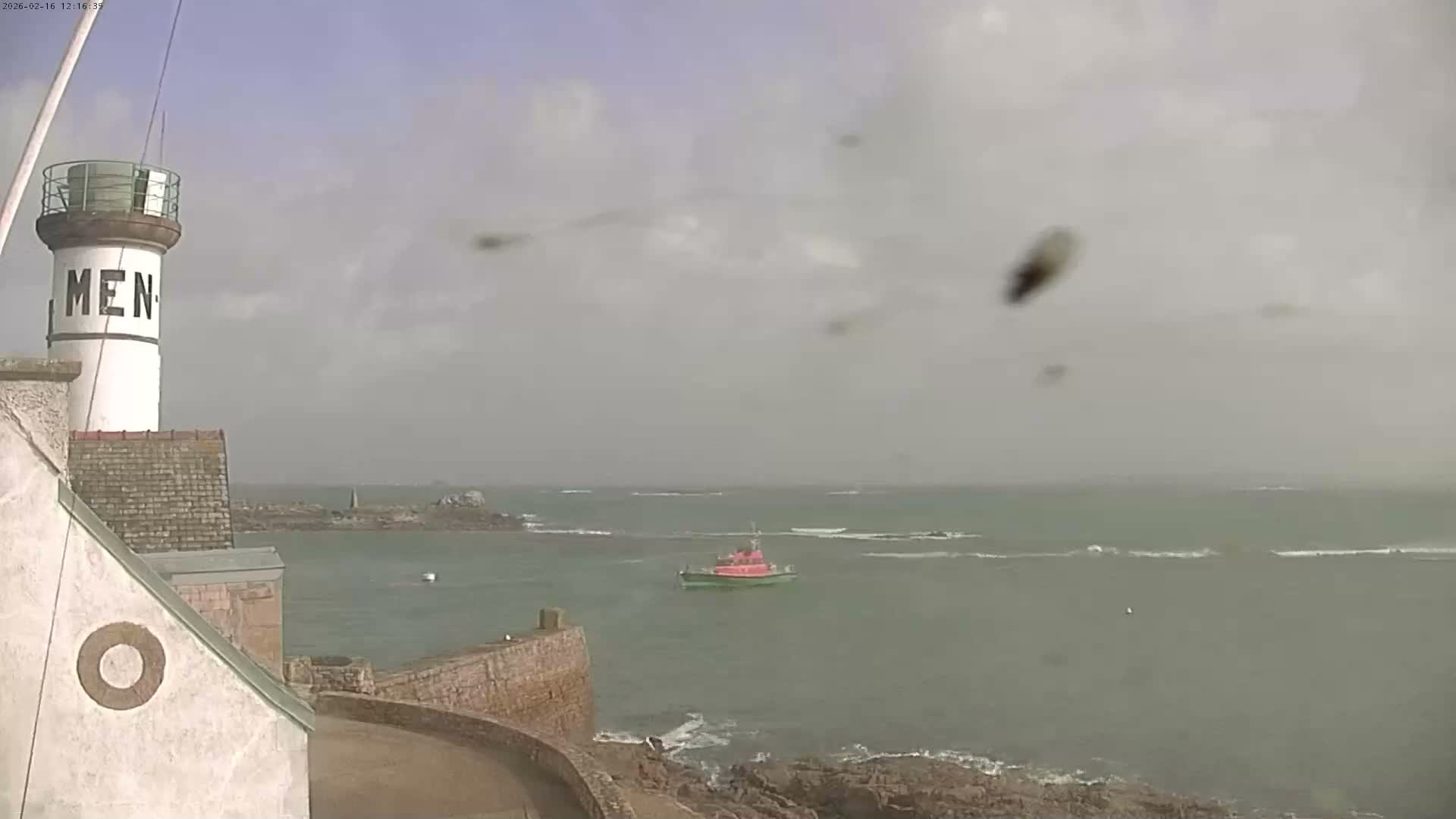 Ile de Sein Island Village & Coast Live Cam -  Quimper, Finistère, Bretagne, France