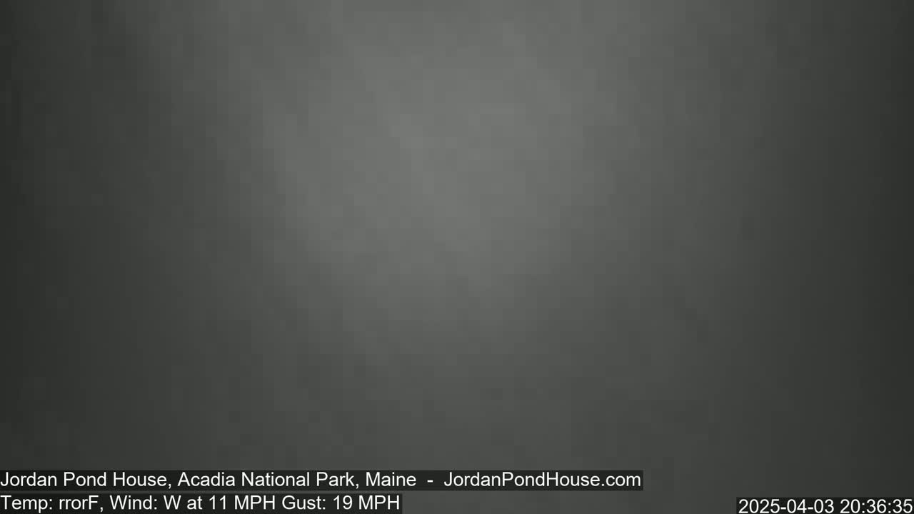 A uniformly dark gray image shows an overcast sky with a westerly wind of 11 mph and gusts up to 19 mph.