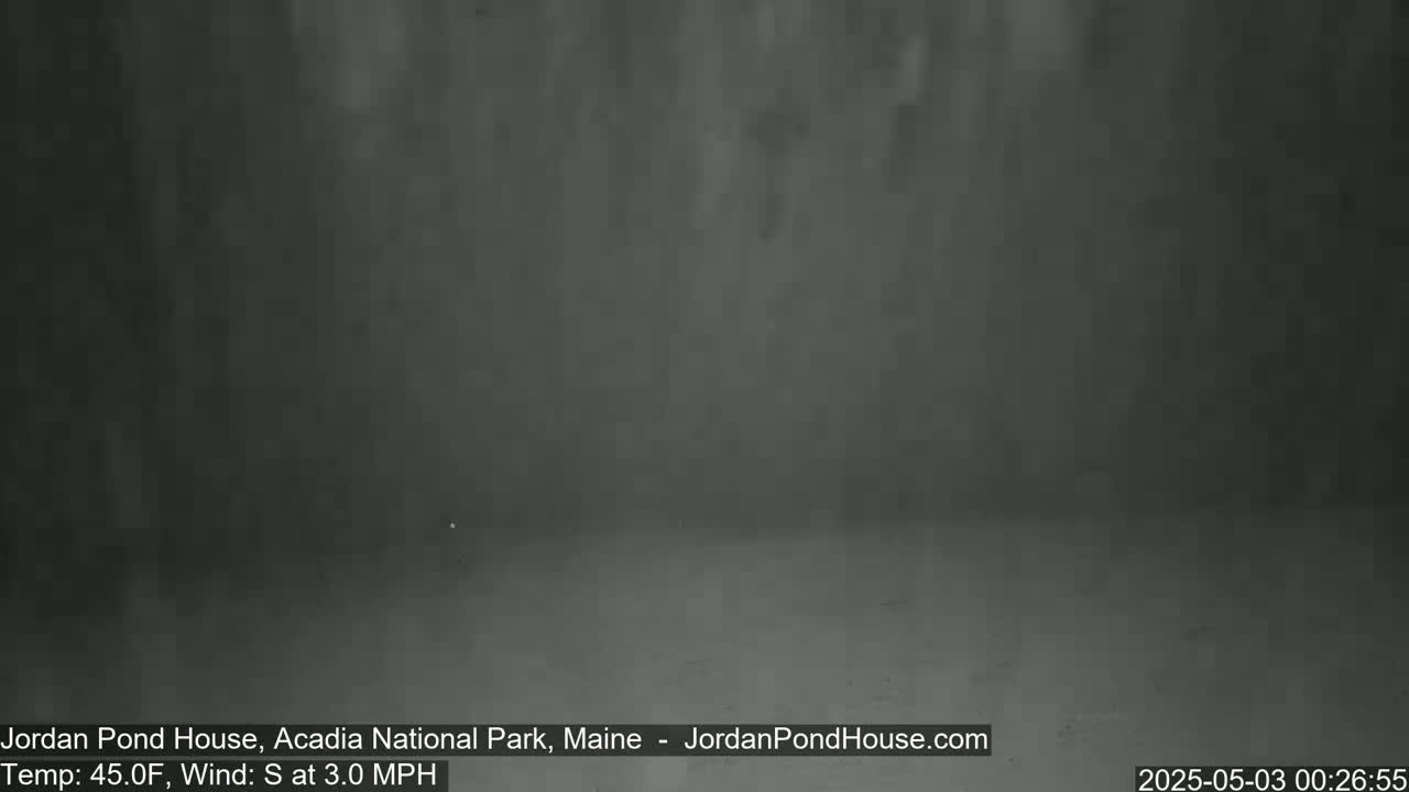 A blurry, dark gray image shows a mostly featureless outdoor scene in hazy or foggy conditions.