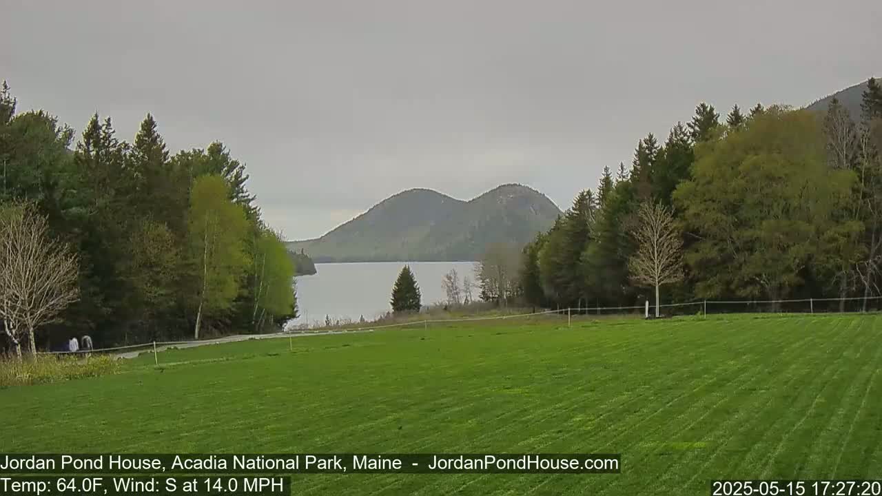 Acadia National Park, Jordan Pond Lake Live Cam - Seal Harbor, Hancock,  Maine, USA