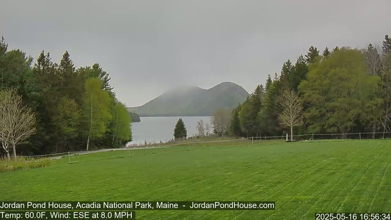 Acadia National Park, Jordan Pond Lake Live Cam - Seal Harbor, Hancock,  Maine, USA