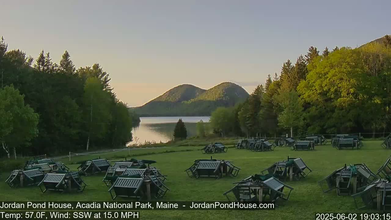 Acadia National Park, Jordan Pond Lake Live Cam - Seal Harbor, Hancock,  Maine, USA