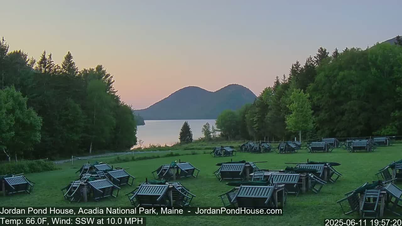 Acadia National Park, Jordan Pond Lake Live Cam - Seal Harbor, Hancock,  Maine, USA