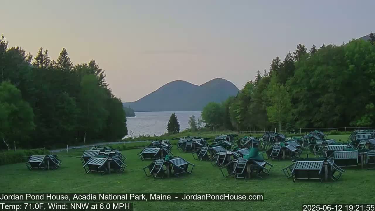 Acadia National Park, Jordan Pond Lake Live Cam - Seal Harbor, Hancock,  Maine, USA