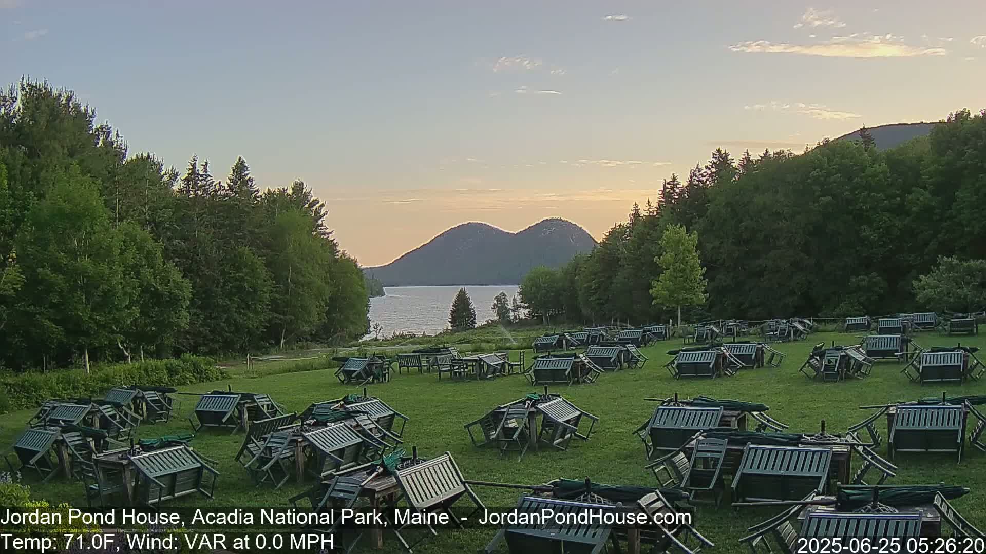 Acadia National Park, Jordan Pond Lake Live Cam - Seal Harbor, Hancock,  Maine, USA