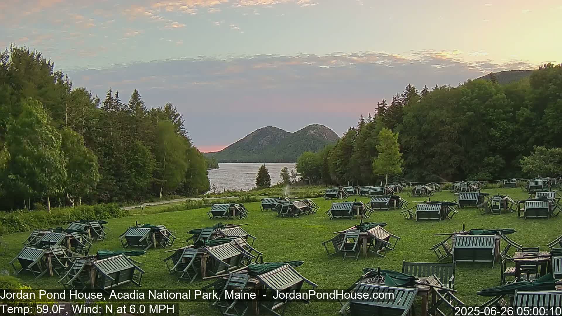 Acadia National Park, Jordan Pond Lake Live Cam - Seal Harbor, Hancock,  Maine, USA