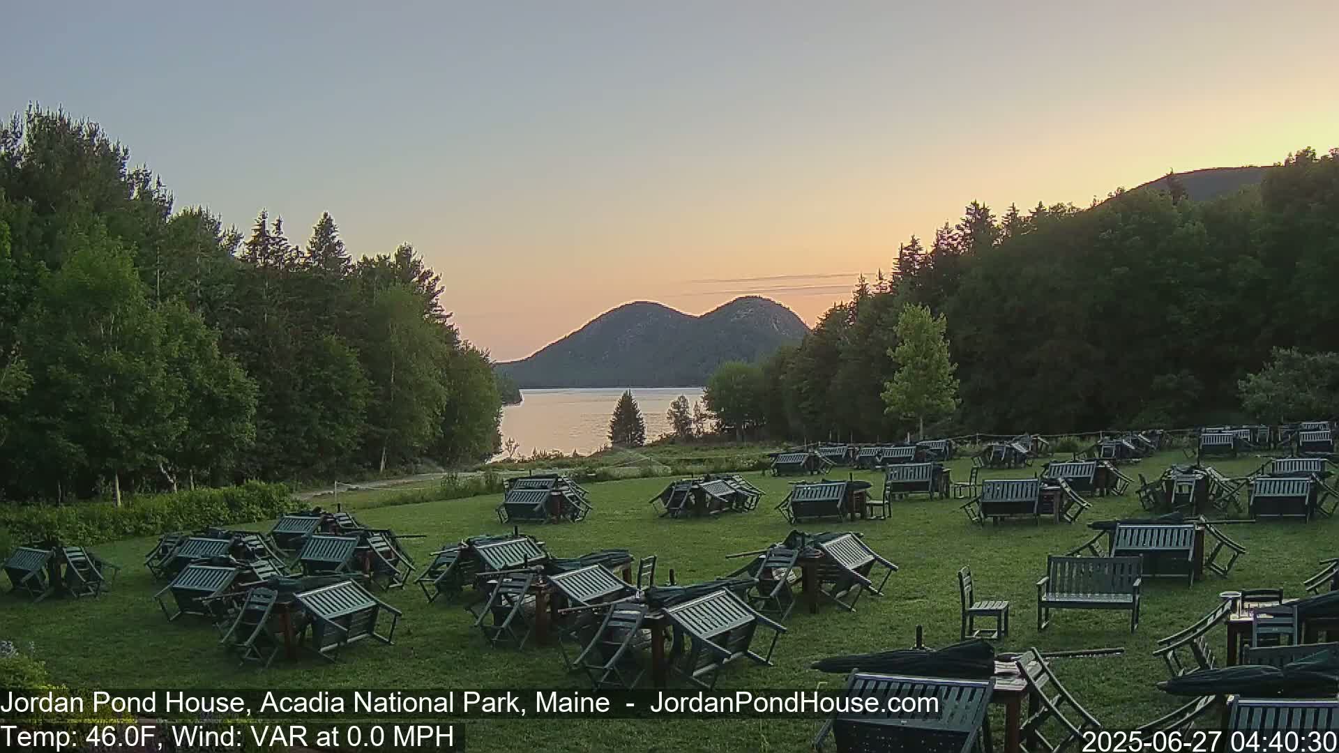 Acadia National Park, Jordan Pond Lake Live Cam - Seal Harbor, Hancock,  Maine, USA