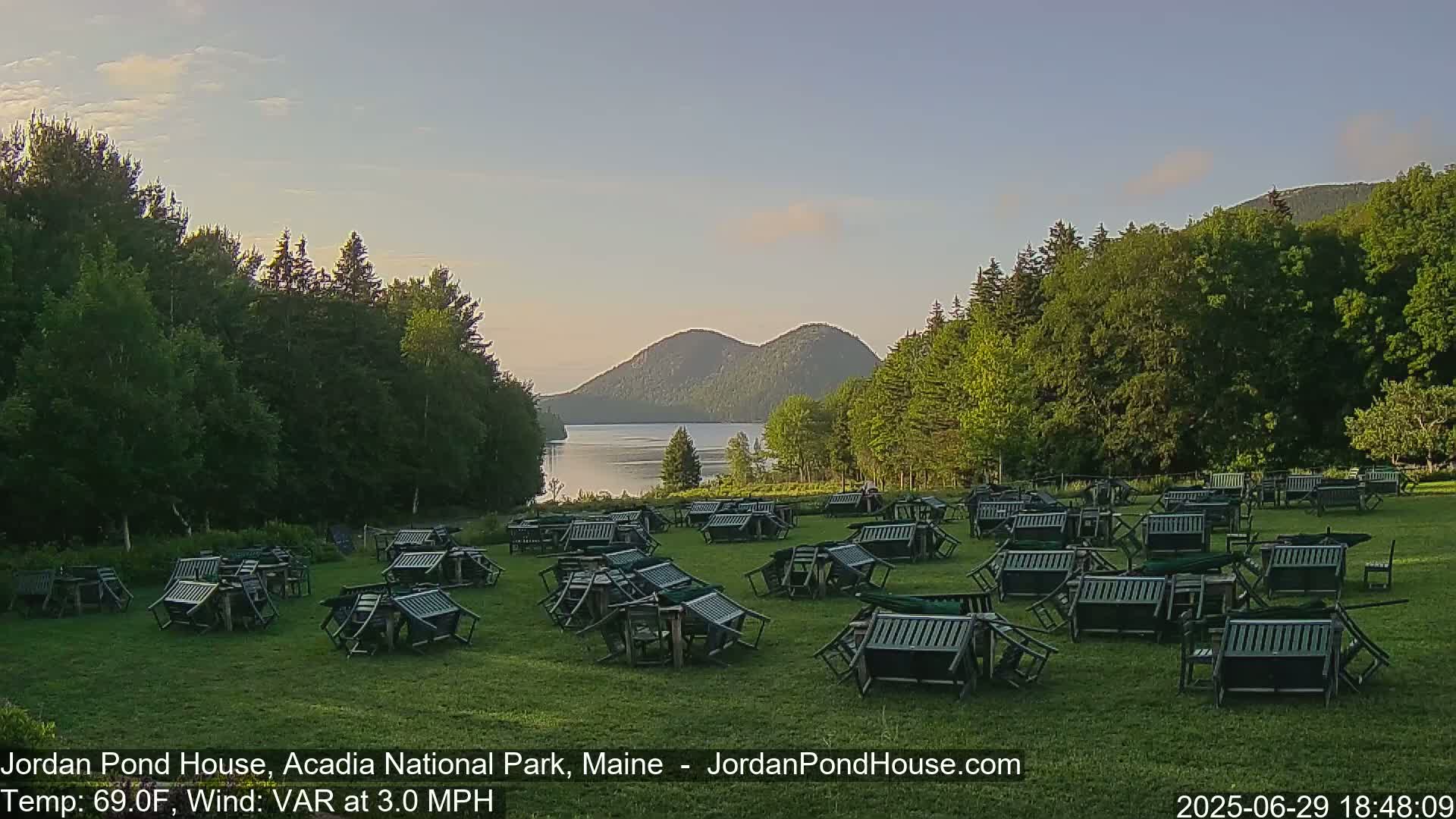 Acadia National Park, Jordan Pond Lake Live Cam - Seal Harbor, Hancock,  Maine, USA