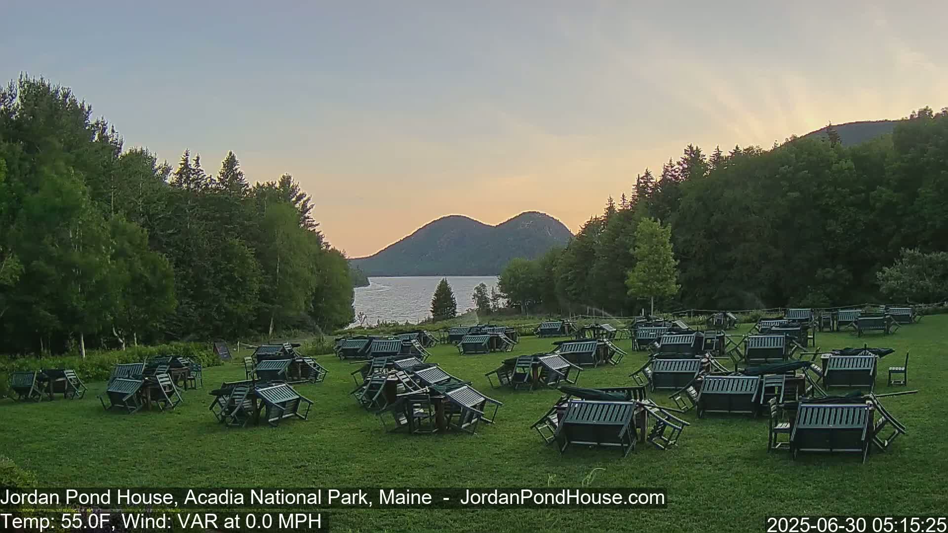 Acadia National Park, Jordan Pond Lake Live Cam - Seal Harbor, Hancock,  Maine, USA
