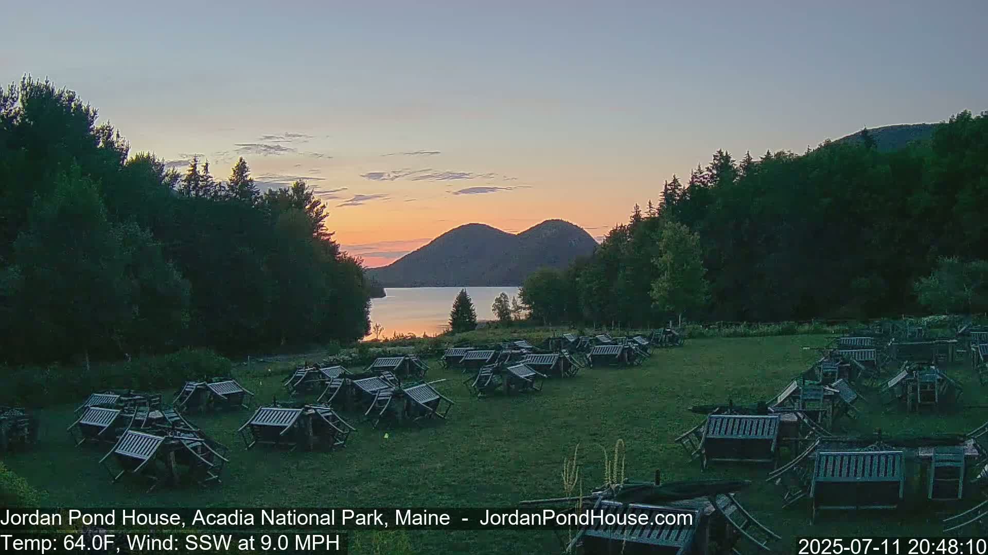 Acadia National Park, Jordan Pond Lake Live Cam - Seal Harbor, Hancock,  Maine, USA