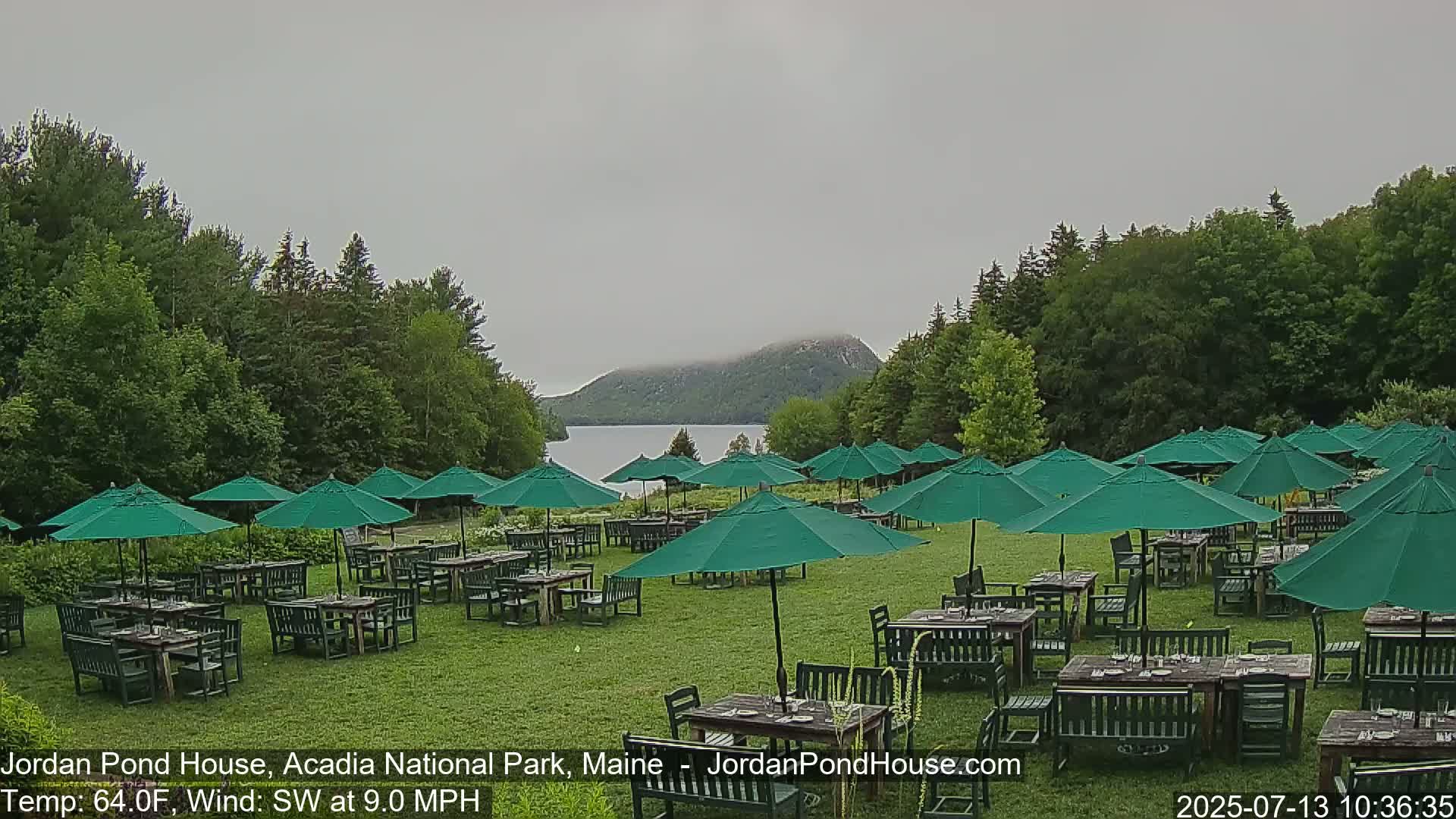 Acadia National Park, Jordan Pond Lake Live Cam - Seal Harbor, Hancock,  Maine, USA