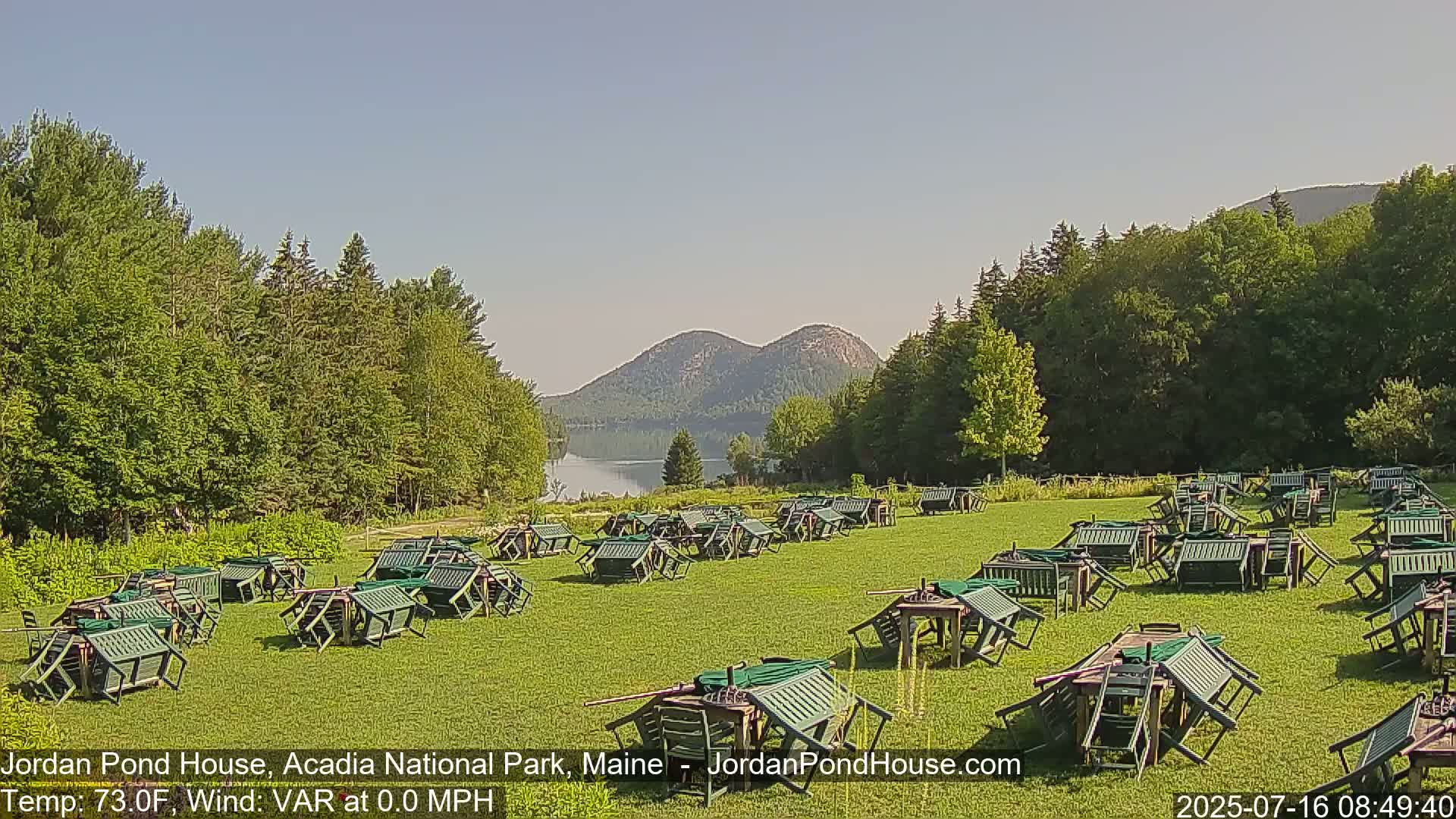Acadia National Park, Jordan Pond Lake Live Cam - Seal Harbor, Hancock,  Maine, USA