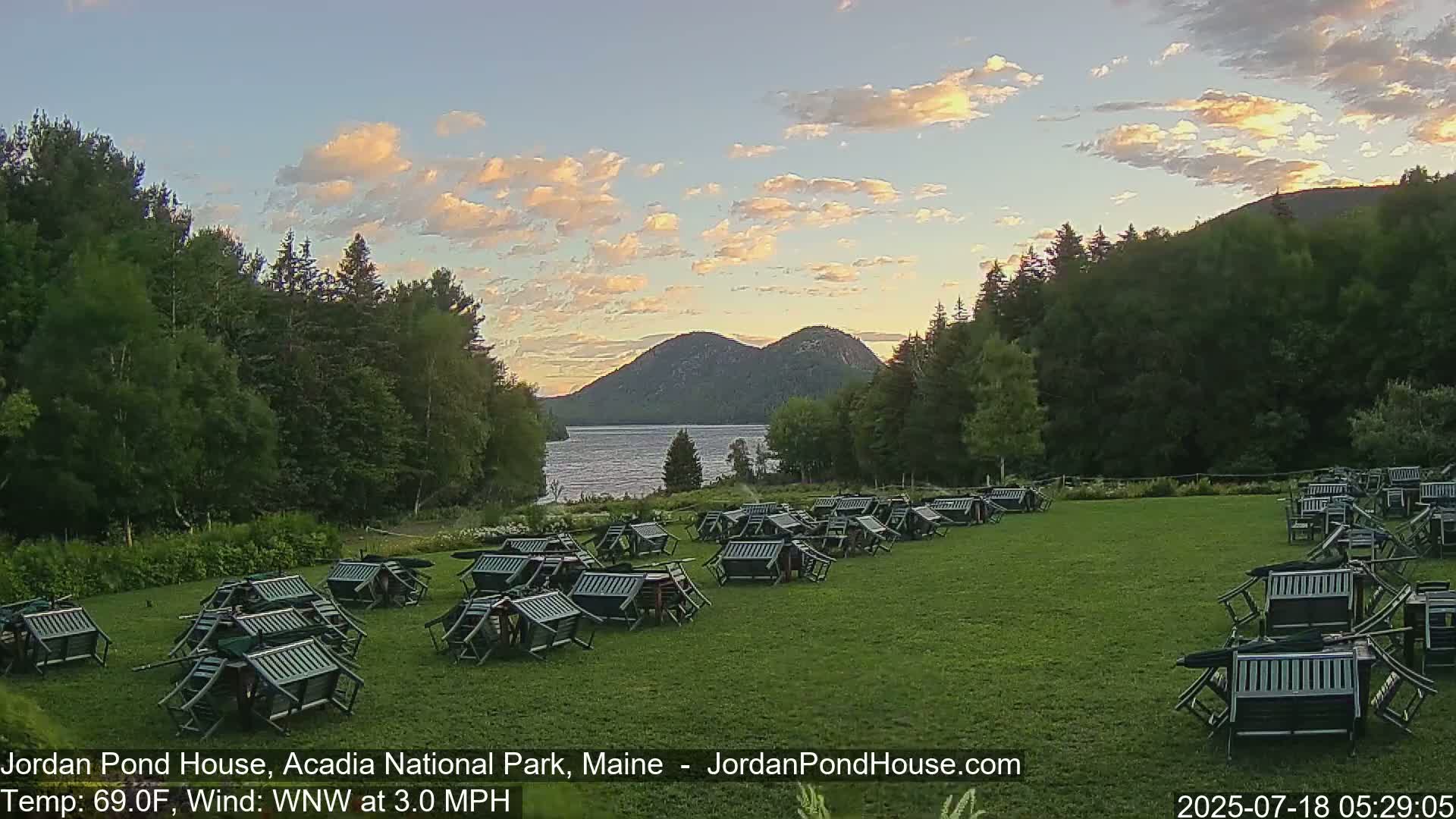 Acadia National Park, Jordan Pond Lake Live Cam - Seal Harbor, Hancock,  Maine, USA