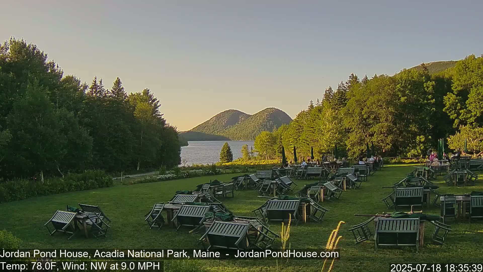 Acadia National Park, Jordan Pond Lake Live Cam - Seal Harbor, Hancock,  Maine, USA