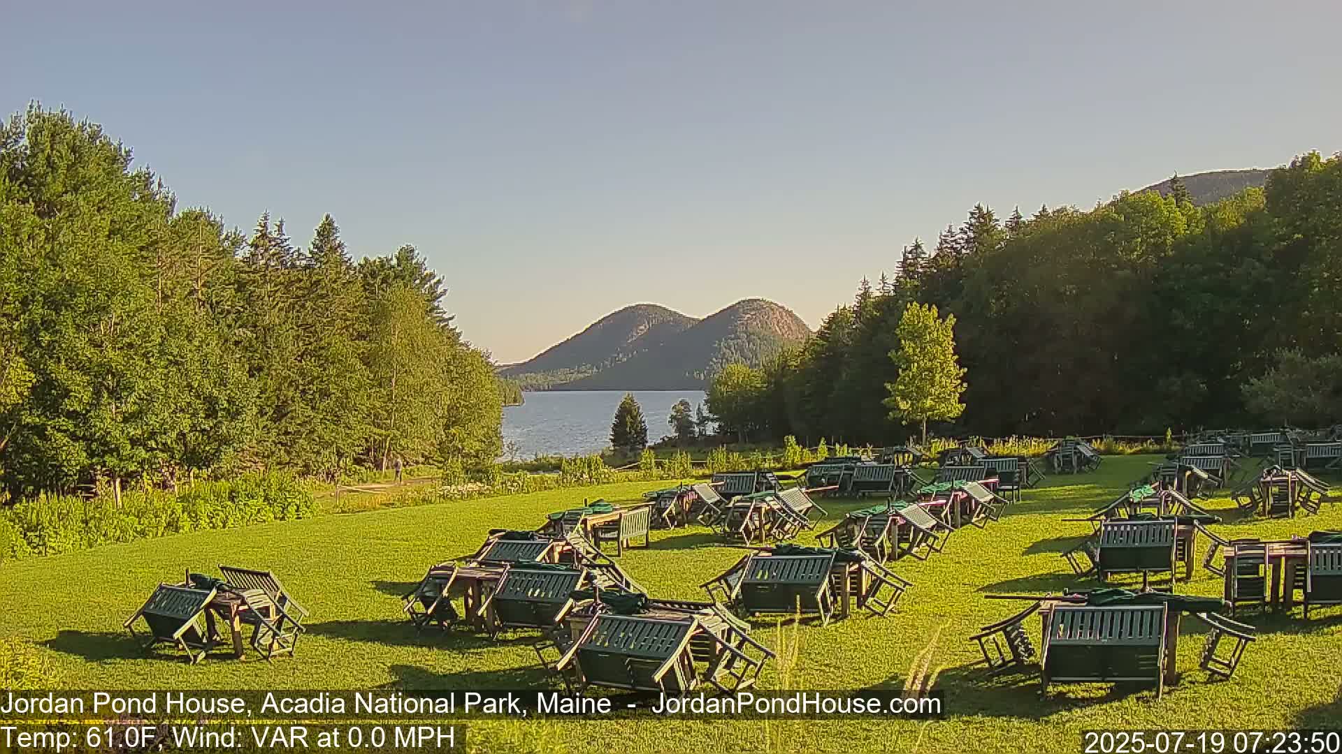 Acadia National Park, Jordan Pond Lake Live Cam - Seal Harbor, Hancock,  Maine, USA