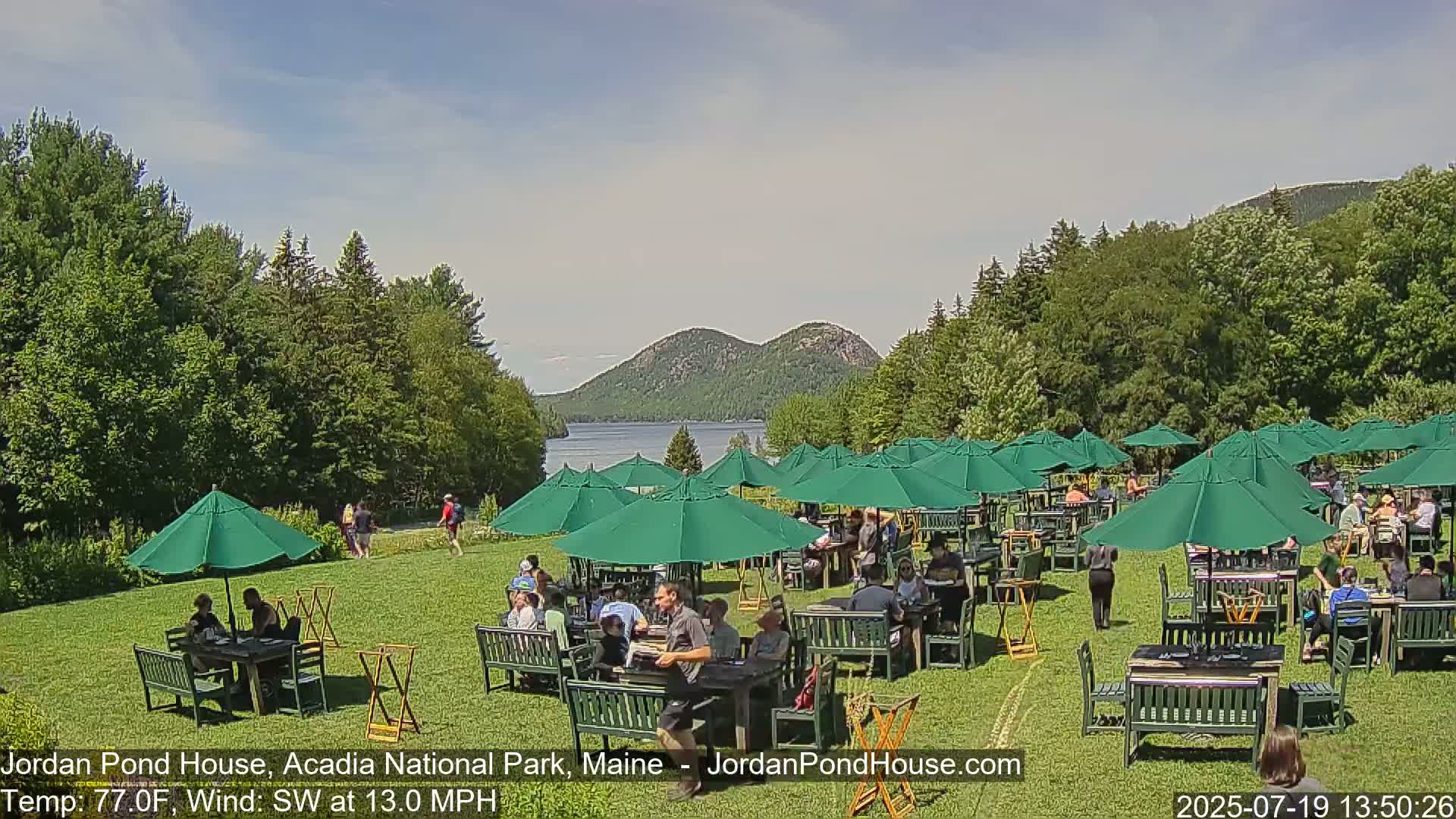 Acadia National Park, Jordan Pond Lake Live Cam - Seal Harbor, Hancock,  Maine, USA