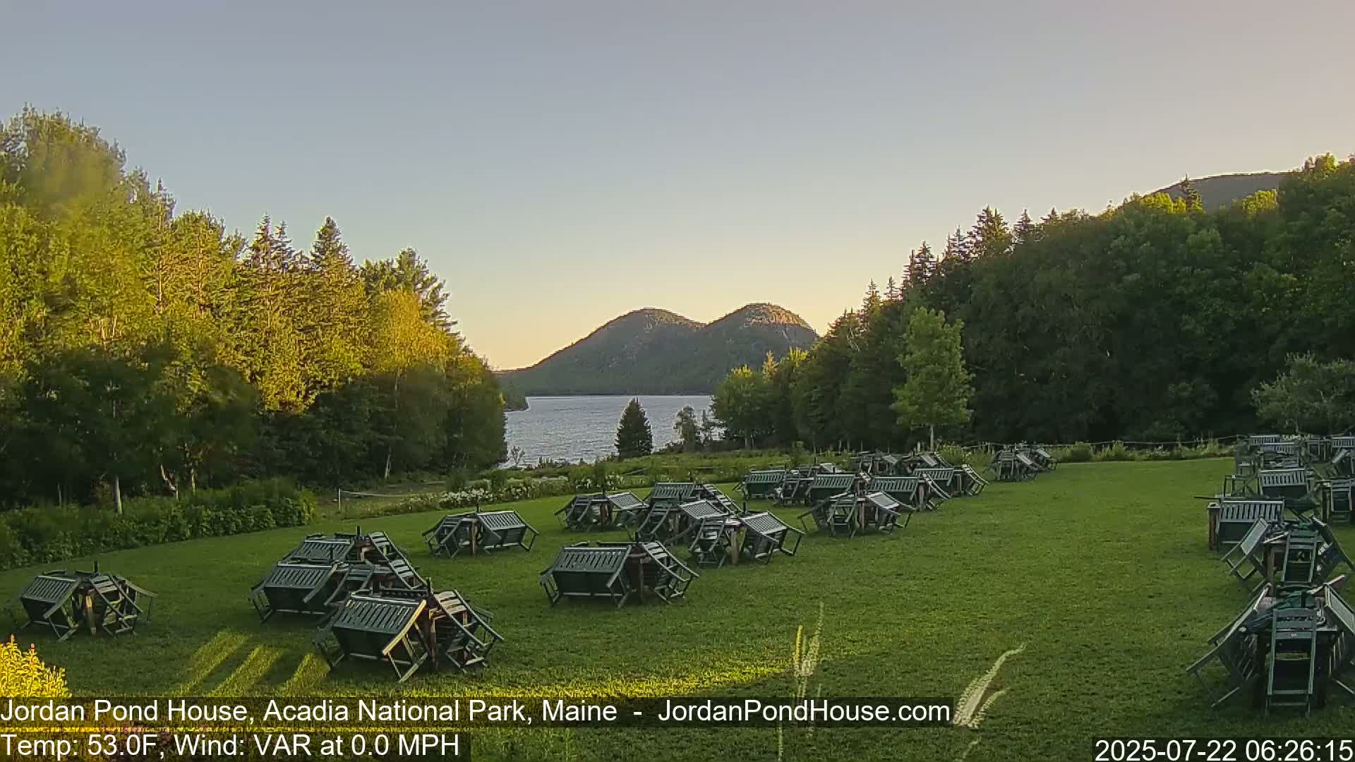 Acadia National Park, Jordan Pond Lake Live Cam - Seal Harbor, Hancock,  Maine, USA