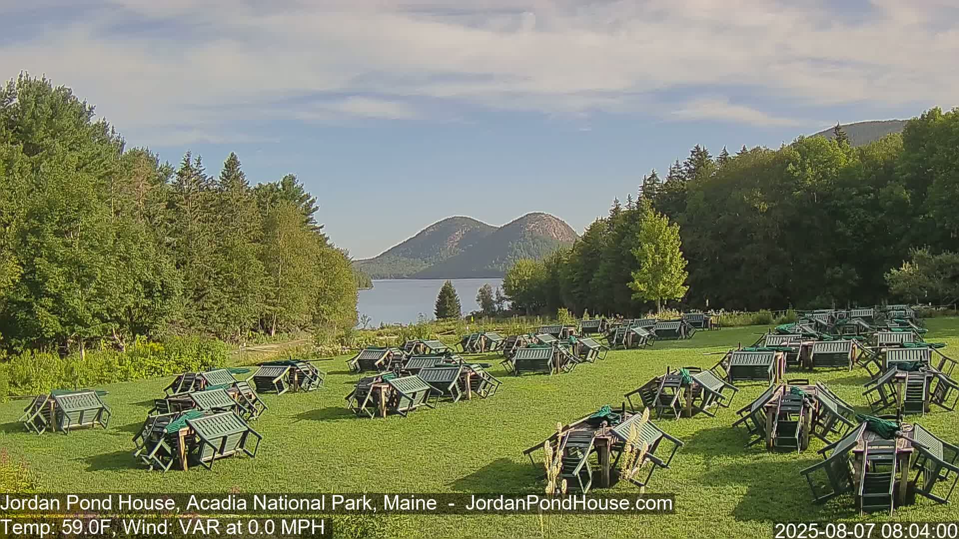 Acadia National Park, Jordan Pond Lake Live Cam - Seal Harbor, Hancock,  Maine, USA