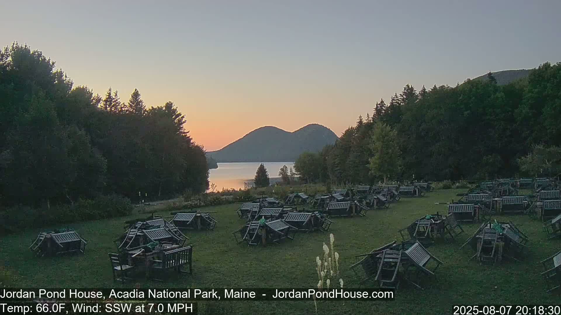 Acadia National Park, Jordan Pond Lake Live Cam - Seal Harbor, Hancock,  Maine, USA
