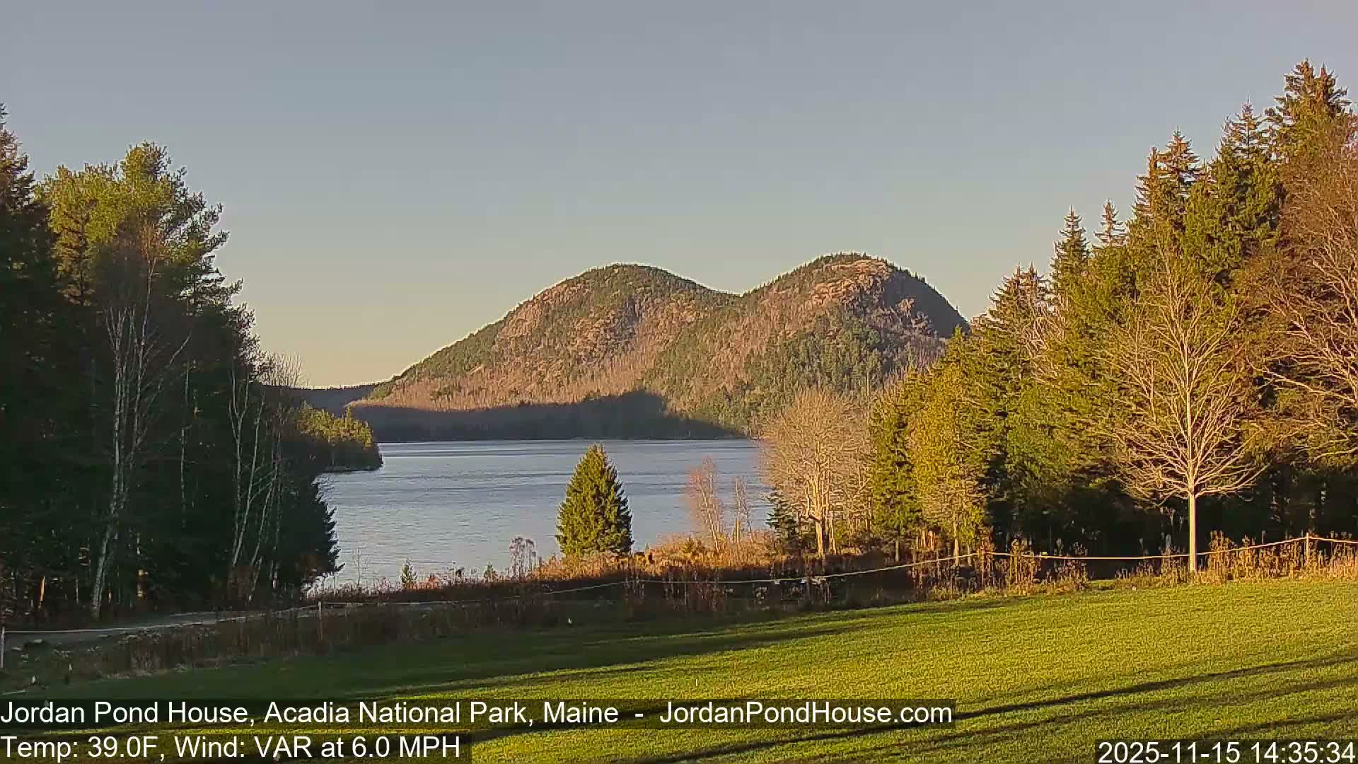 Acadia National Park, Jordan Pond Lake Live Cam - Seal Harbor, Hancock,  Maine, USA