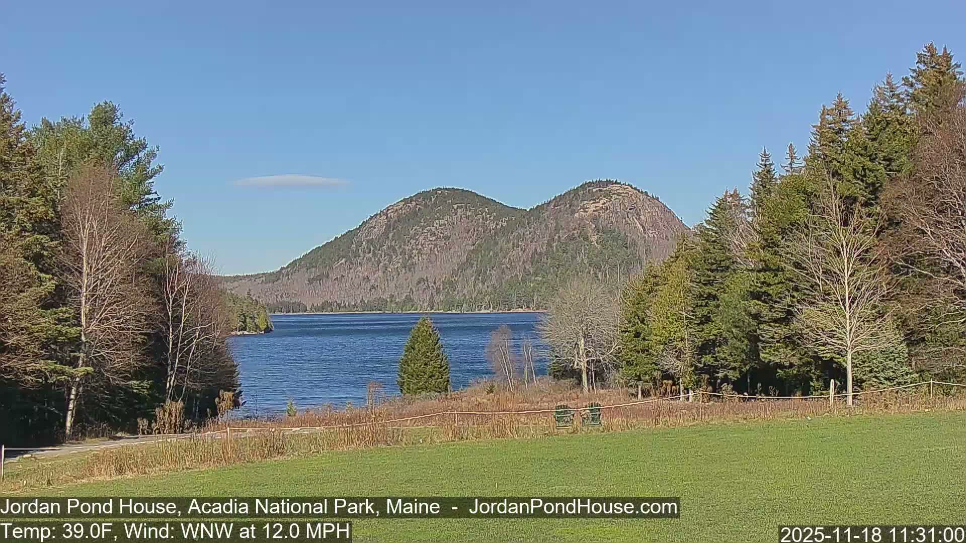 Acadia National Park, Jordan Pond Lake Live Cam - Seal Harbor, Hancock,  Maine, USA