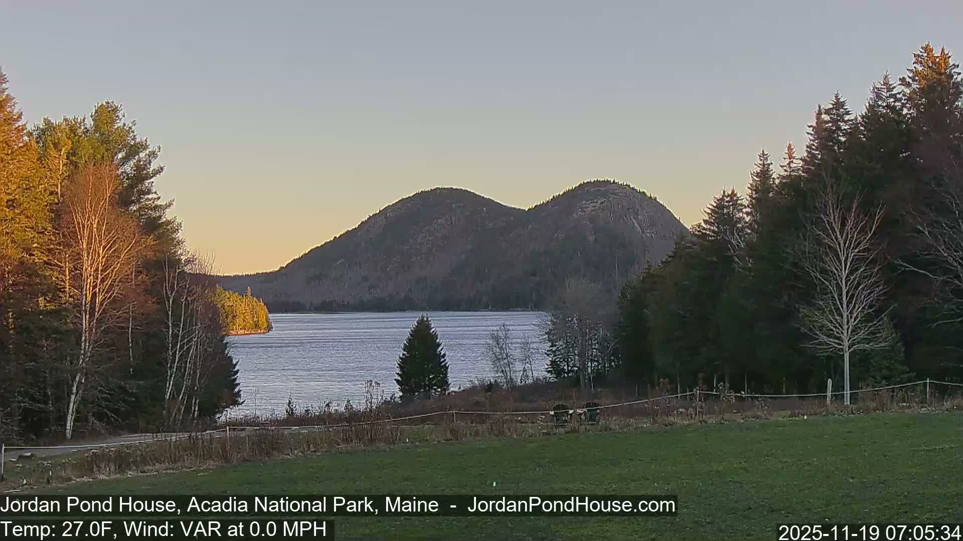 Acadia National Park, Jordan Pond Lake Live Cam - Seal Harbor, Hancock,  Maine, USA